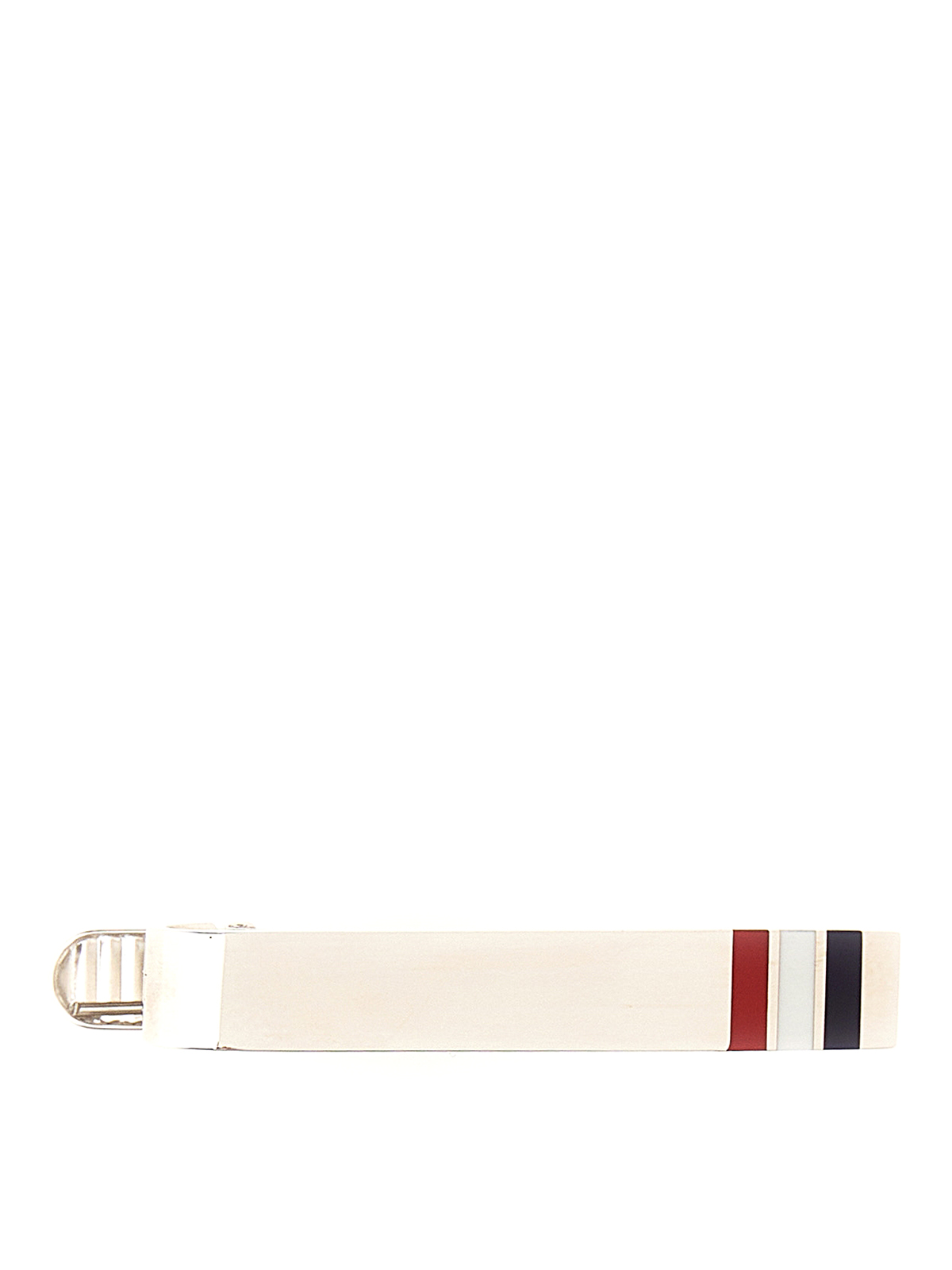 Thom Browne Rwb Necktie Clip In White