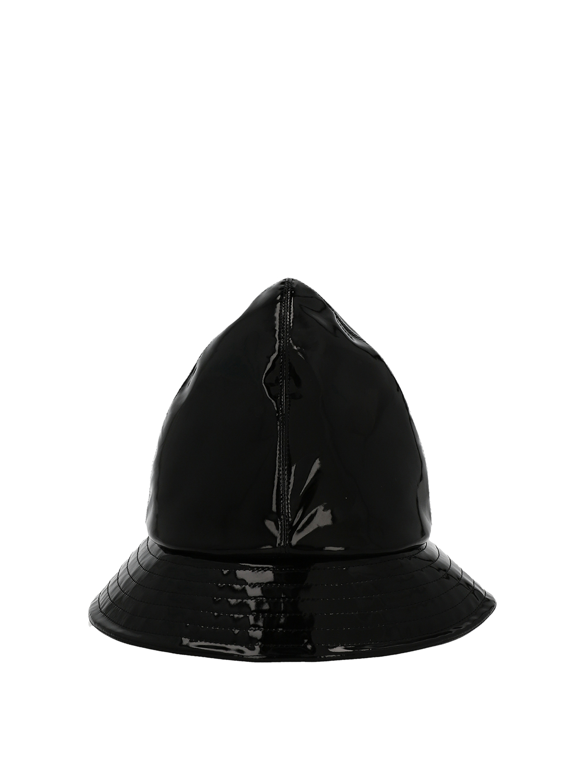 Raf Simons Patent Bucket Hat In Black