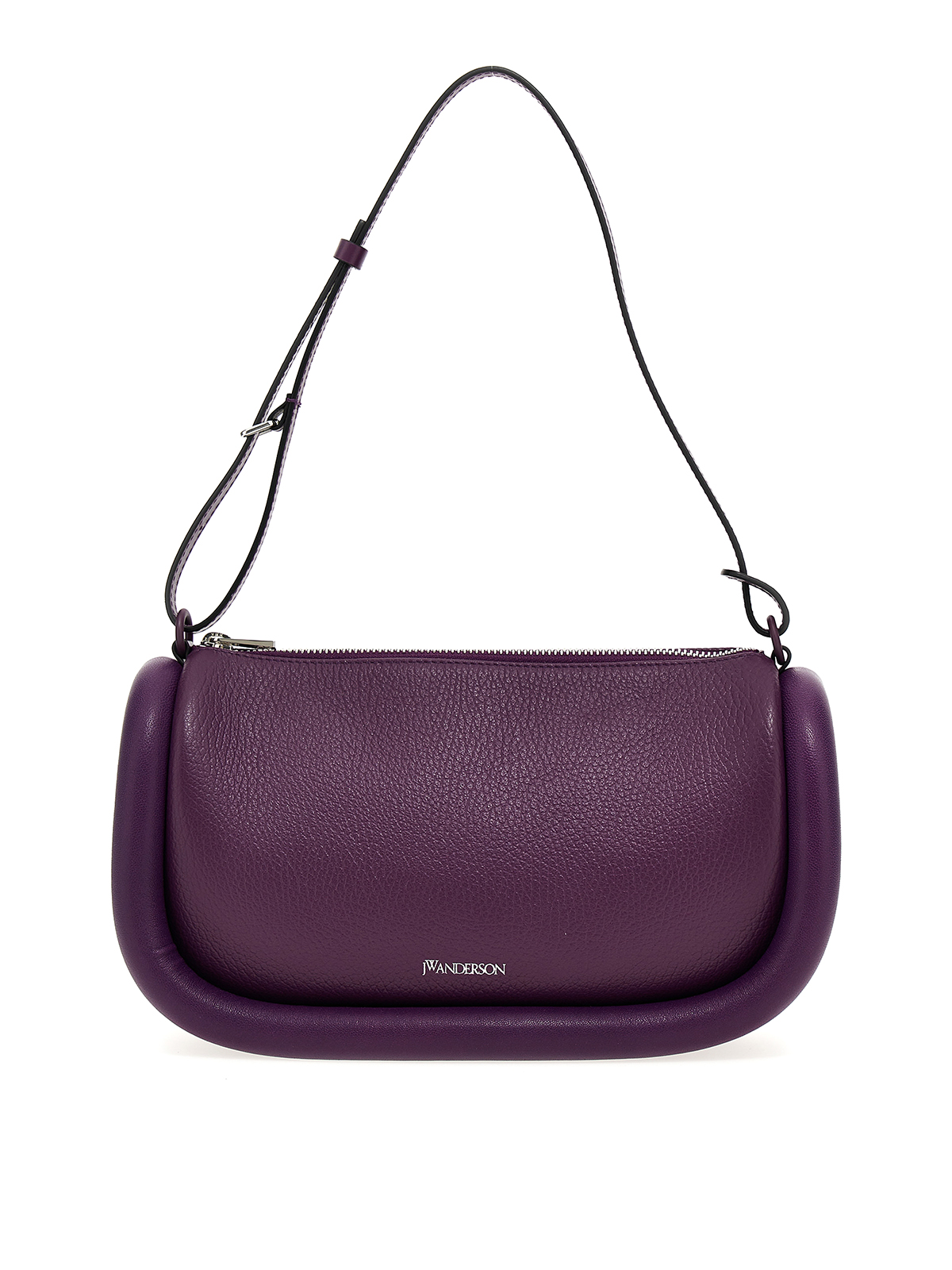 Biasia Y2K Leather Shoulder Bag - Purple
