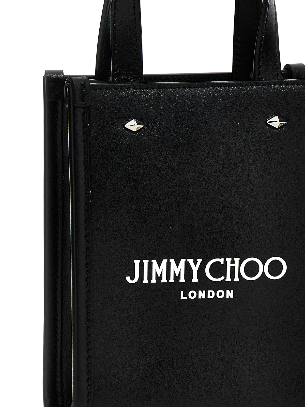 Jimmy Choo mini n/s tote handbag - Black|MININSTOTEANRBLACKWHITE