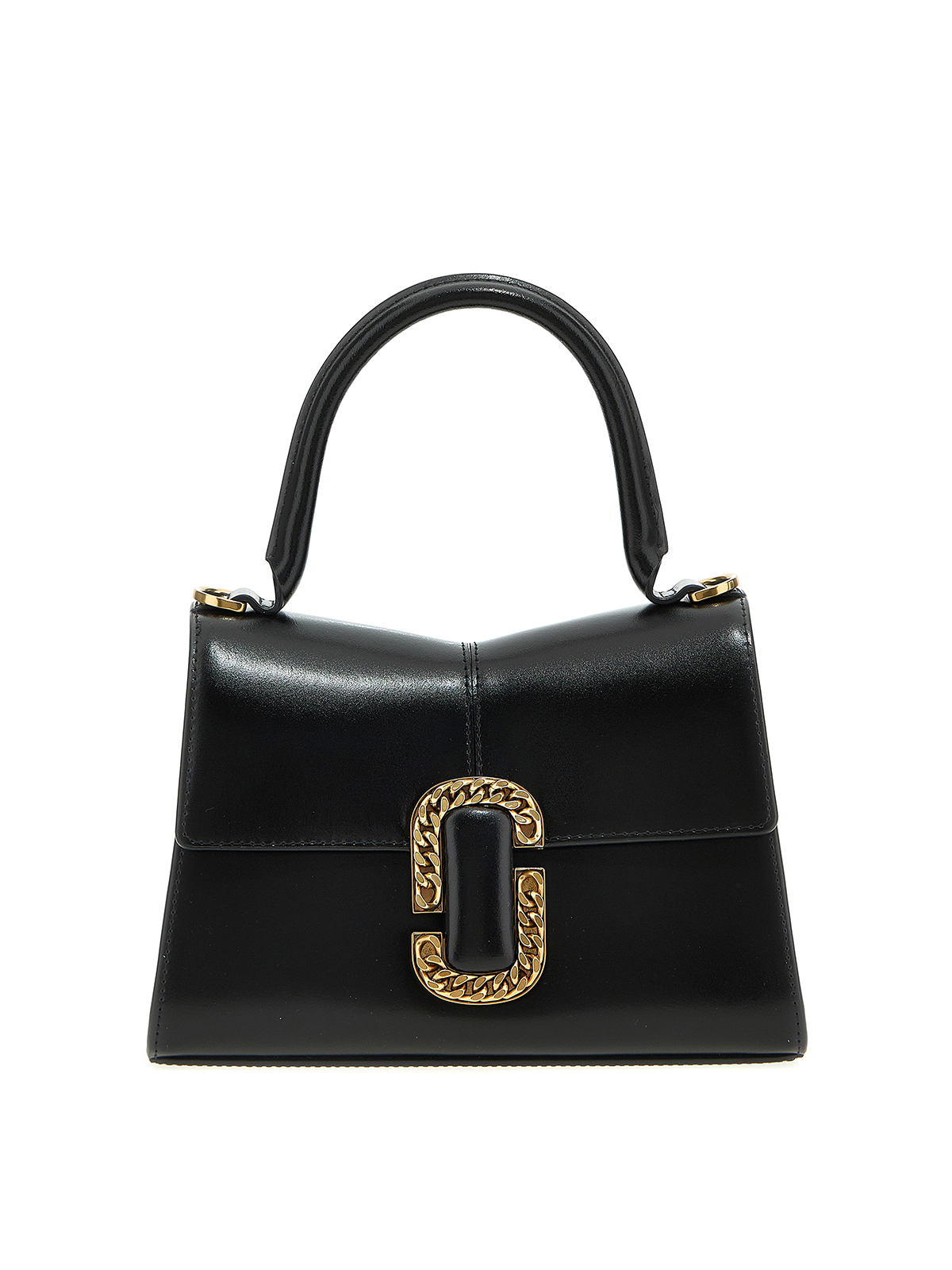 Marc Jacobs Logo leather handbag - Black - Women