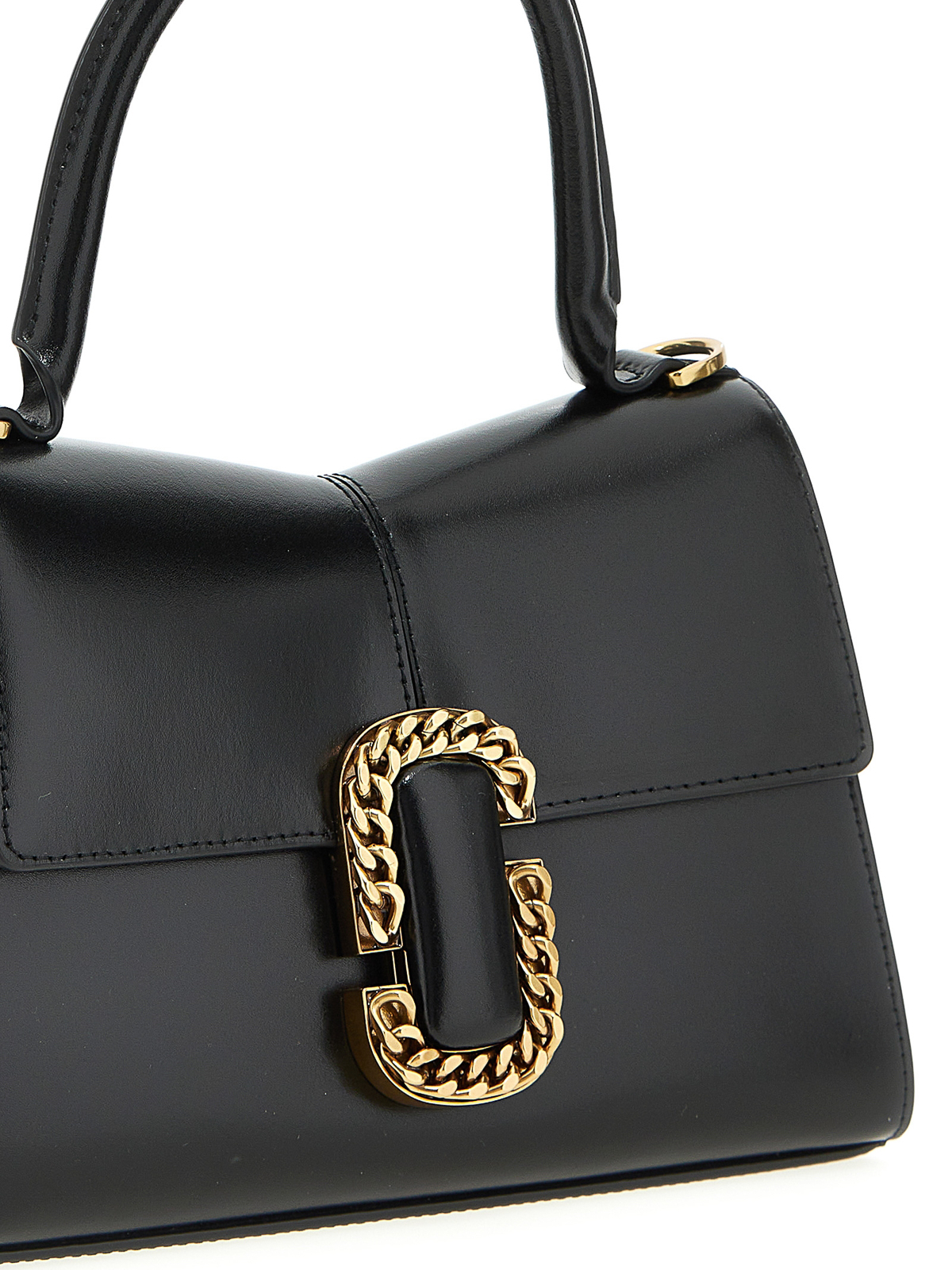Marc Jacobs Logo leather handbag - Black - Women