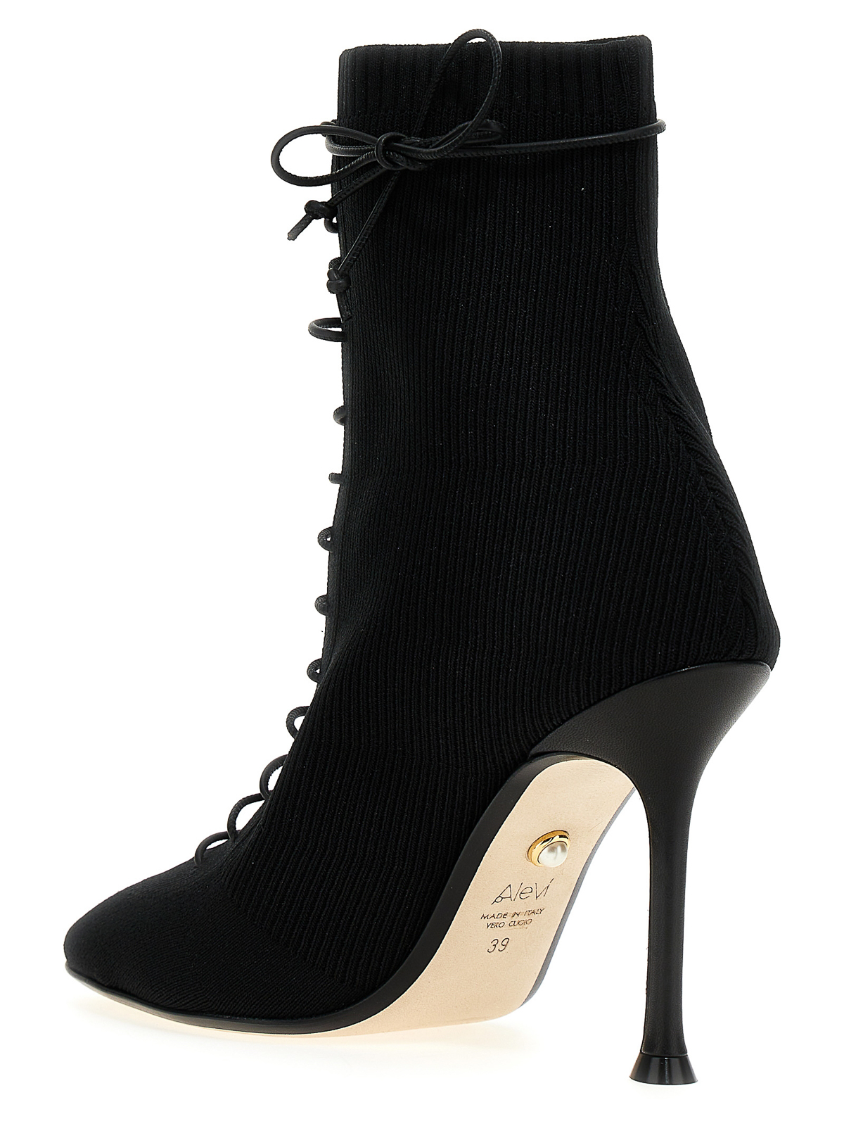Shop Alevì Milano Love Ankle Boots In Black