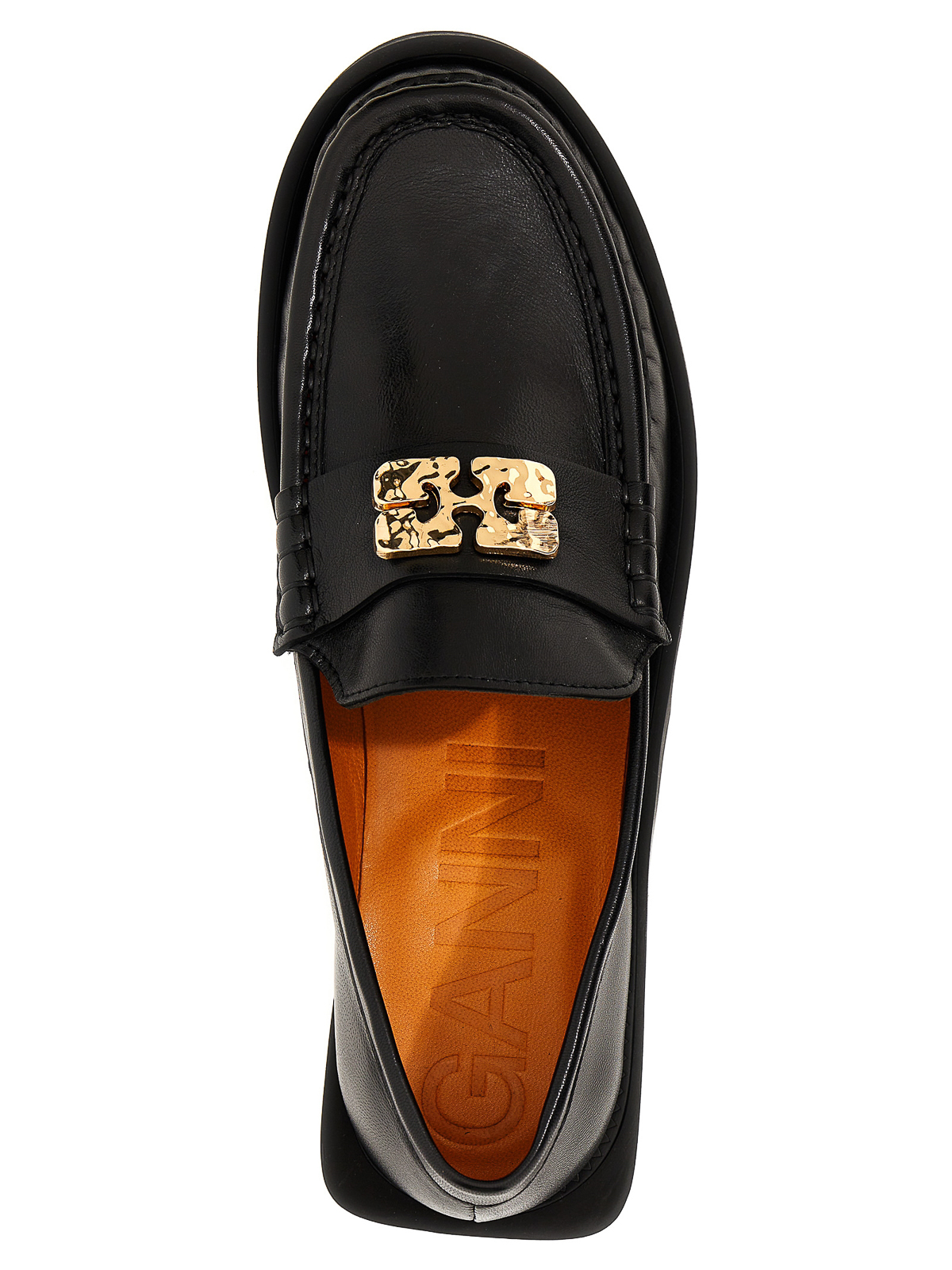 Ganni Logo loafers - Black - Women | S2220099 | thebs.com