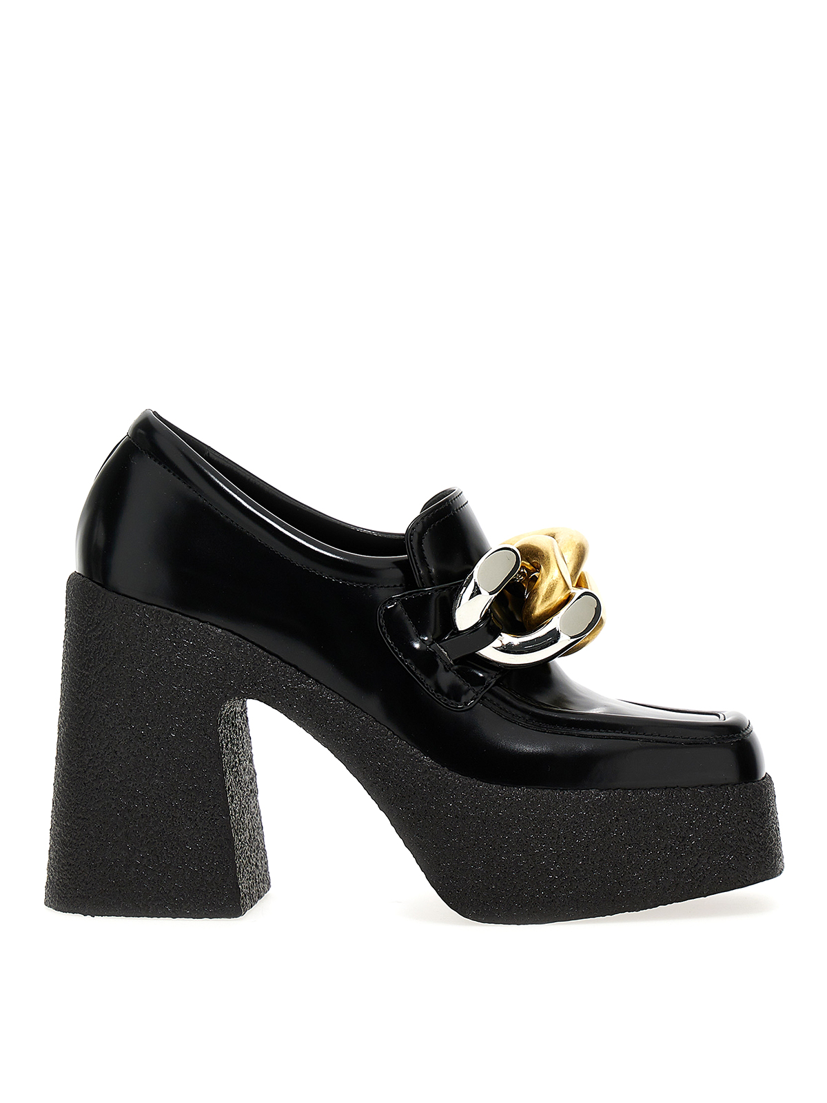 Stella Mccartney Skyla Loafers With Heels In Black