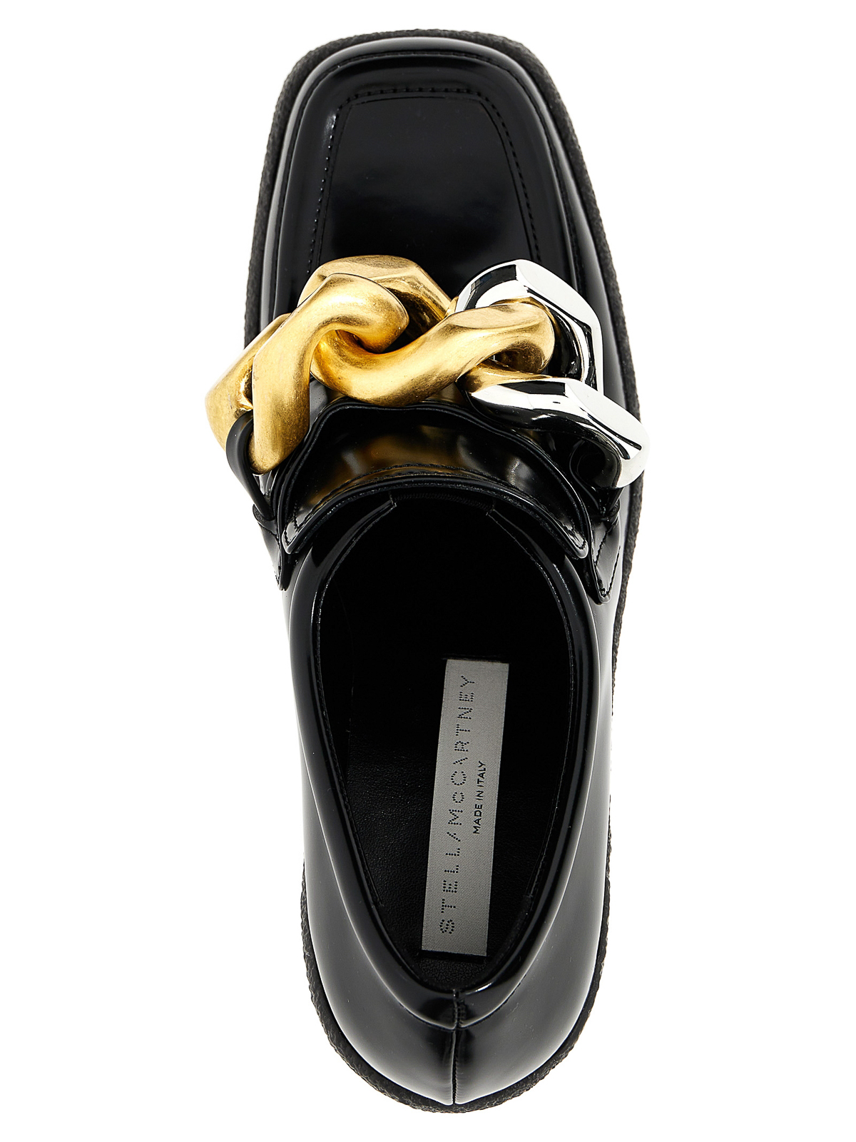 Shop Stella Mccartney Skyla Loafers With Heels In Black