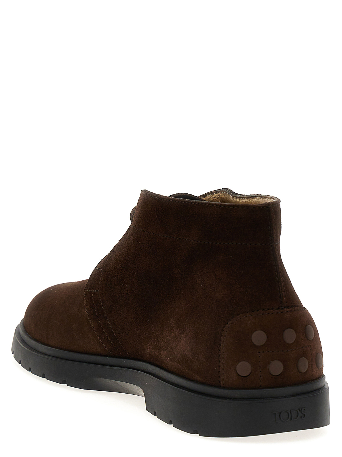 Shop Tod's Suede Boots In Brown