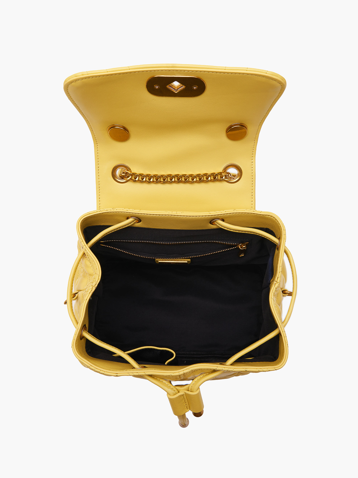La Carrie Quilted backpack - Yellow - Women|131PXA280LEALIGHT