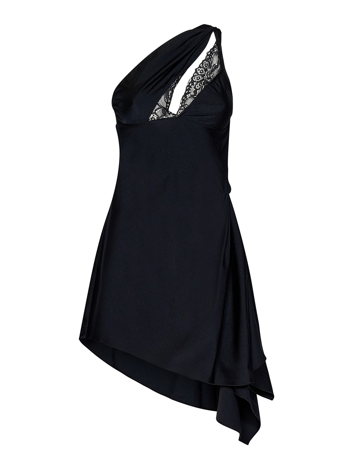Coperni Black Short Asymmetrical Dress