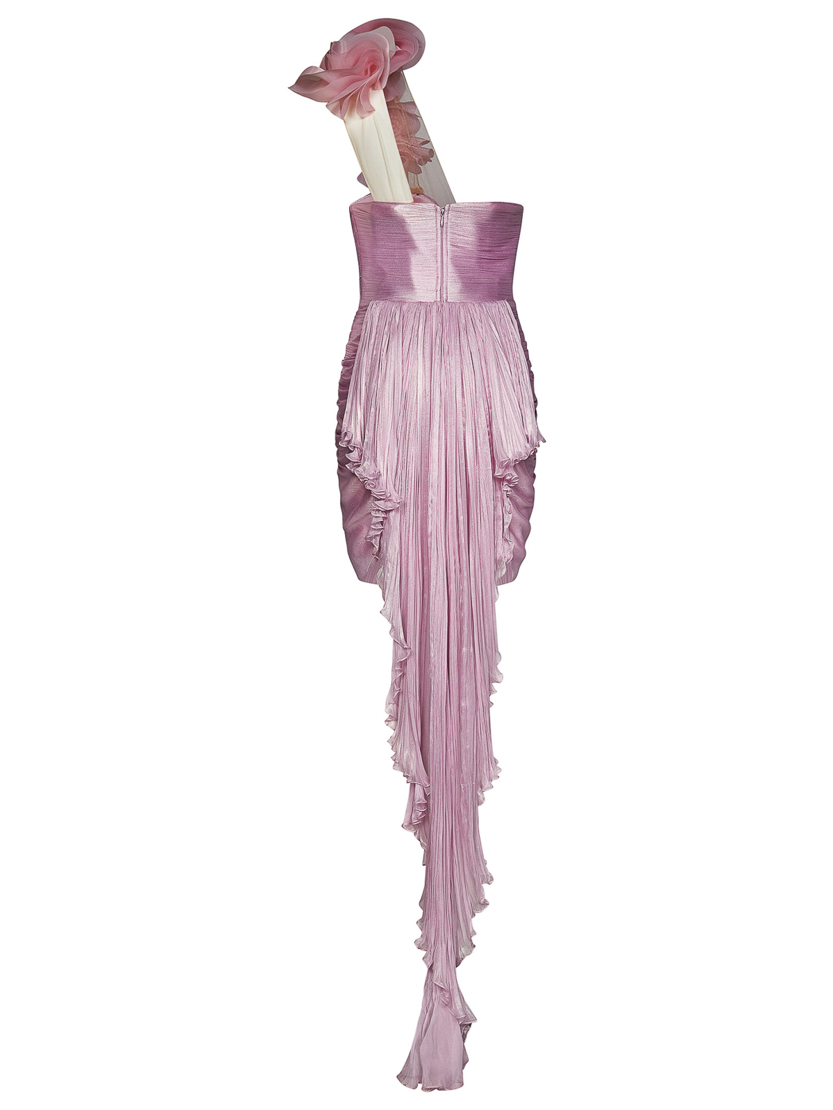 Iris Serban Eveline short dress in pink silk|IRS311EVELINEPINK