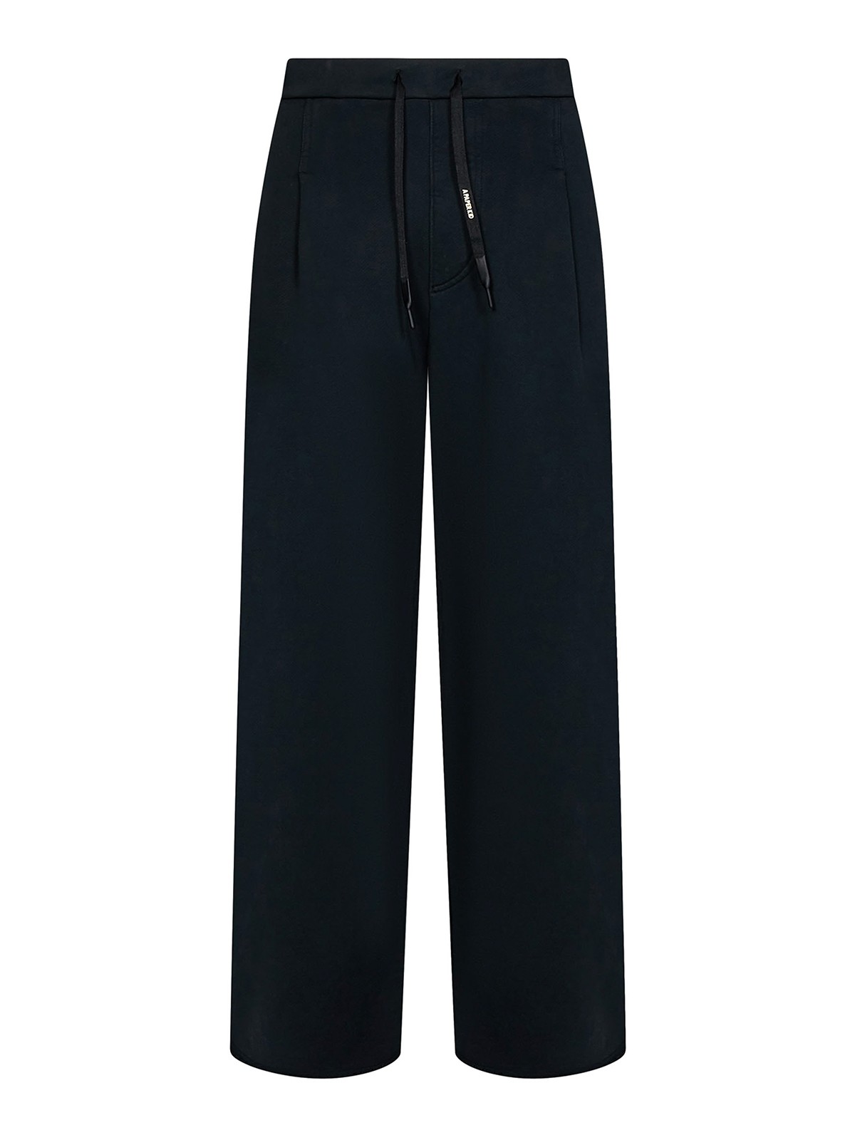 A Paper Kid Cotton French Terry Sweatpants In Black