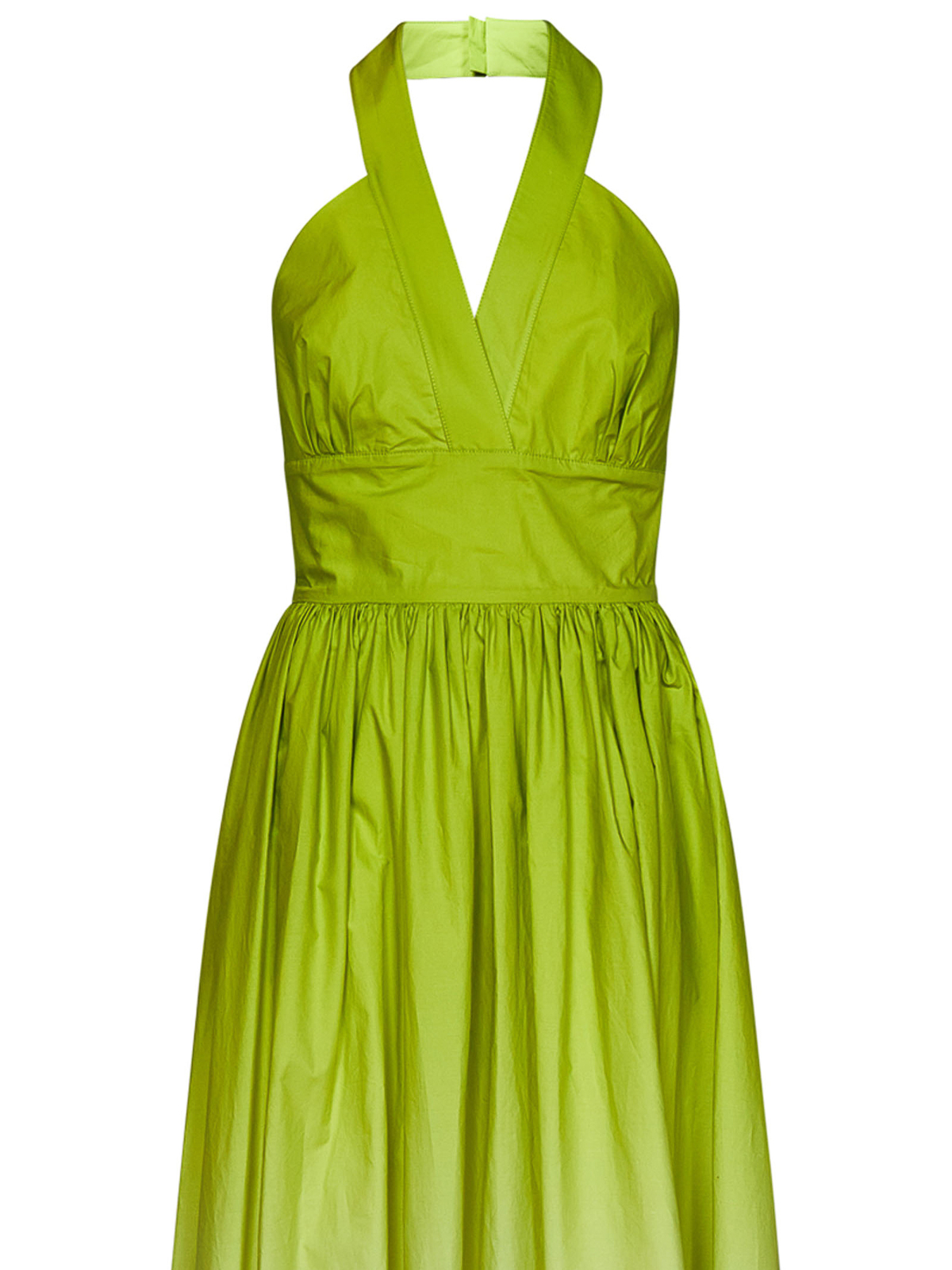 Elie Saab Long lime gradient cotton dress - Green|15202GRADIENT Elie Saab Long lime gradient cotton dress - Green|15202GRADIENT