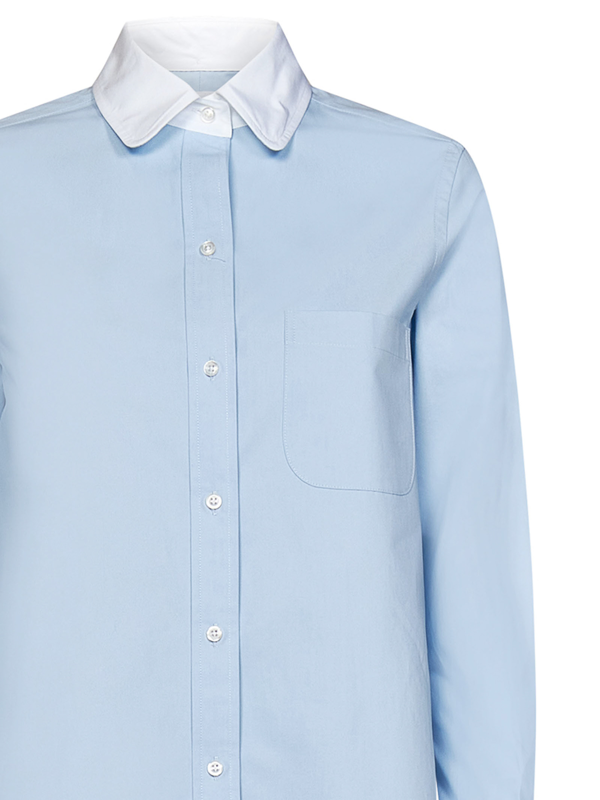 Thom Browne Light blue heavy cotton poplin shirt FLL152CF0184480