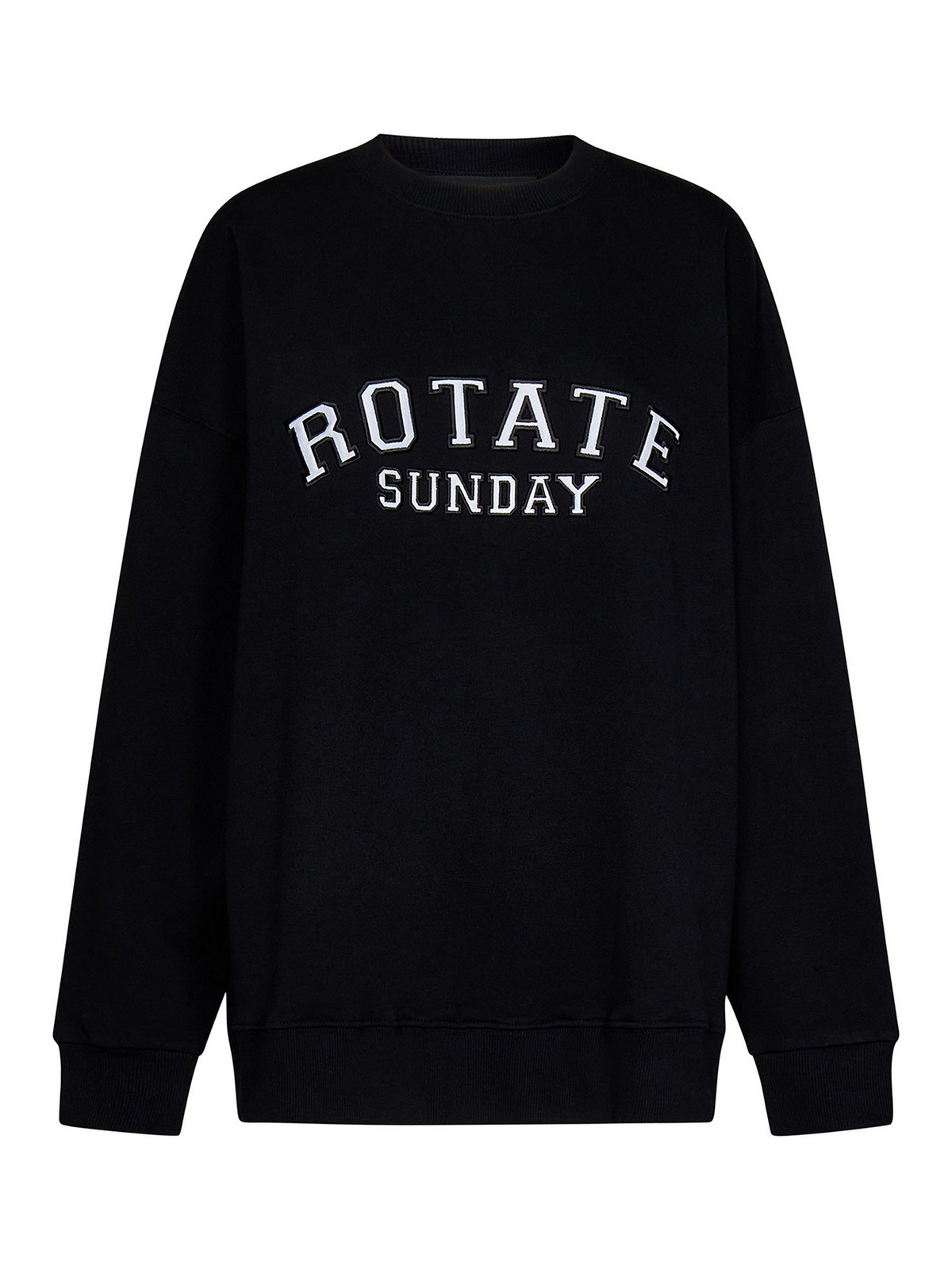 Rotate Birger Christensen Oversized sweatshirt in black cotton
