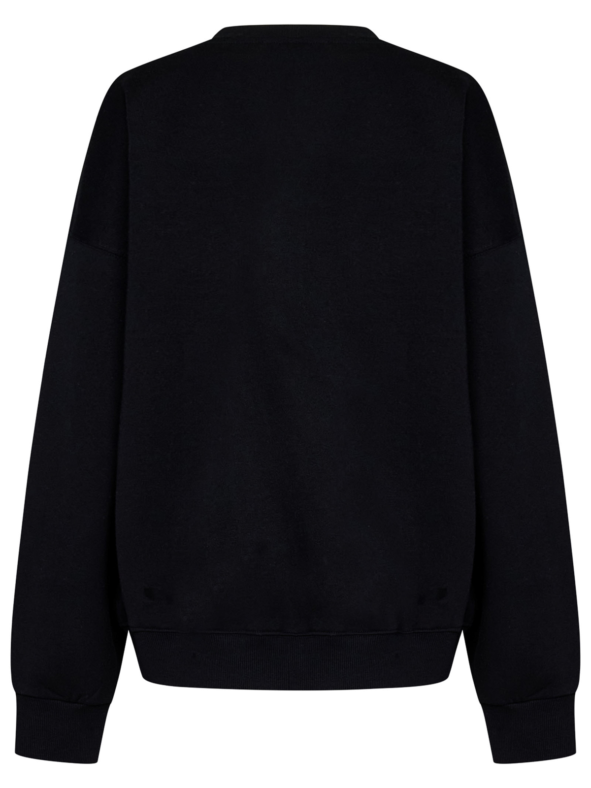 Shop Rotate Birger Christensen Oversized Sweatshirt In Black Cotton