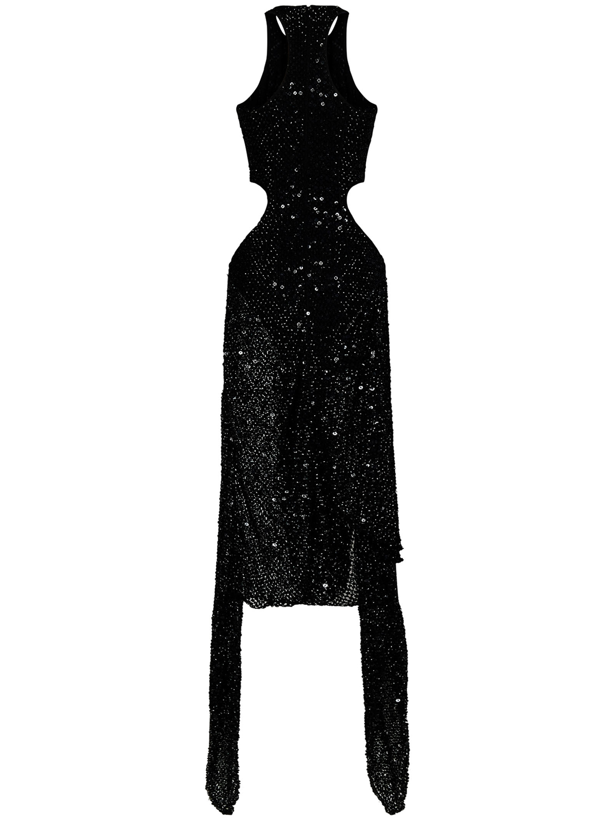 Shop Attico Black  Asymmetrical Dress