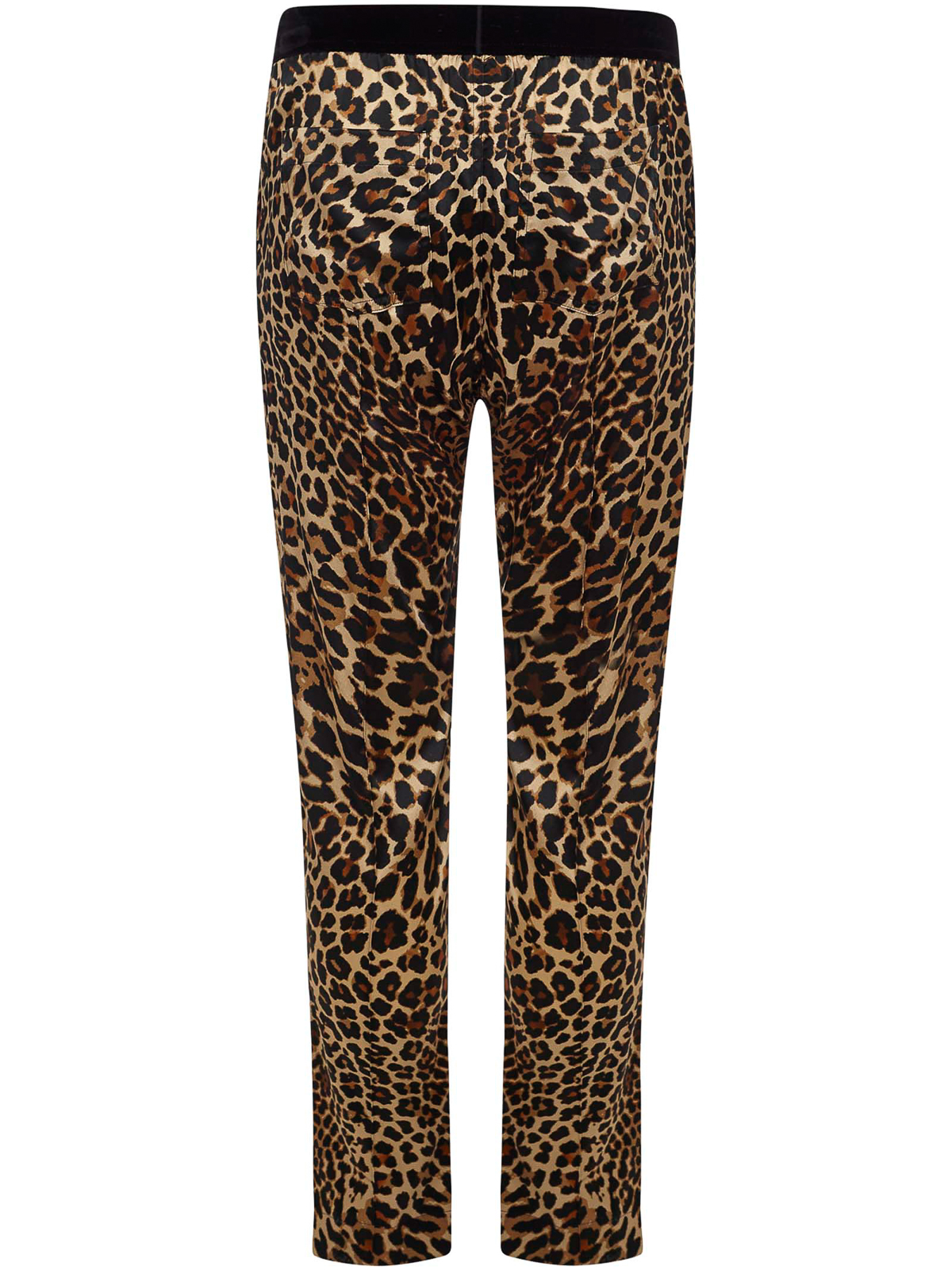 Shop Tom Ford Beige Leopard Silk Night Pants In Beis