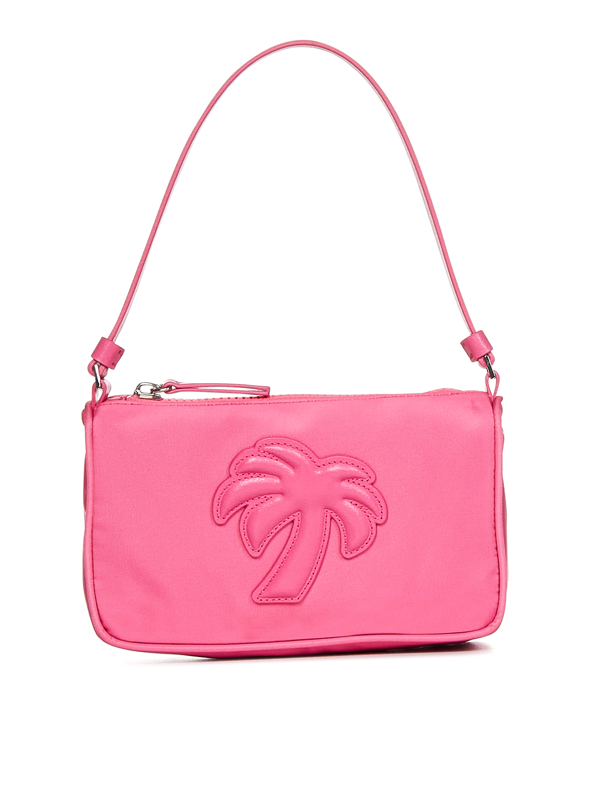 Palm Angels Pink Nylon Pouch Bag In Nude & Neutrals