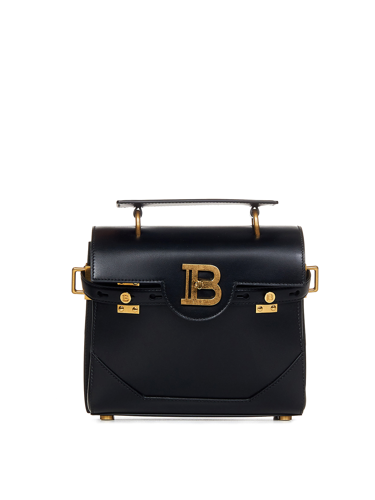 Balmain Black smooth calfskin b-buzz 23 handbag