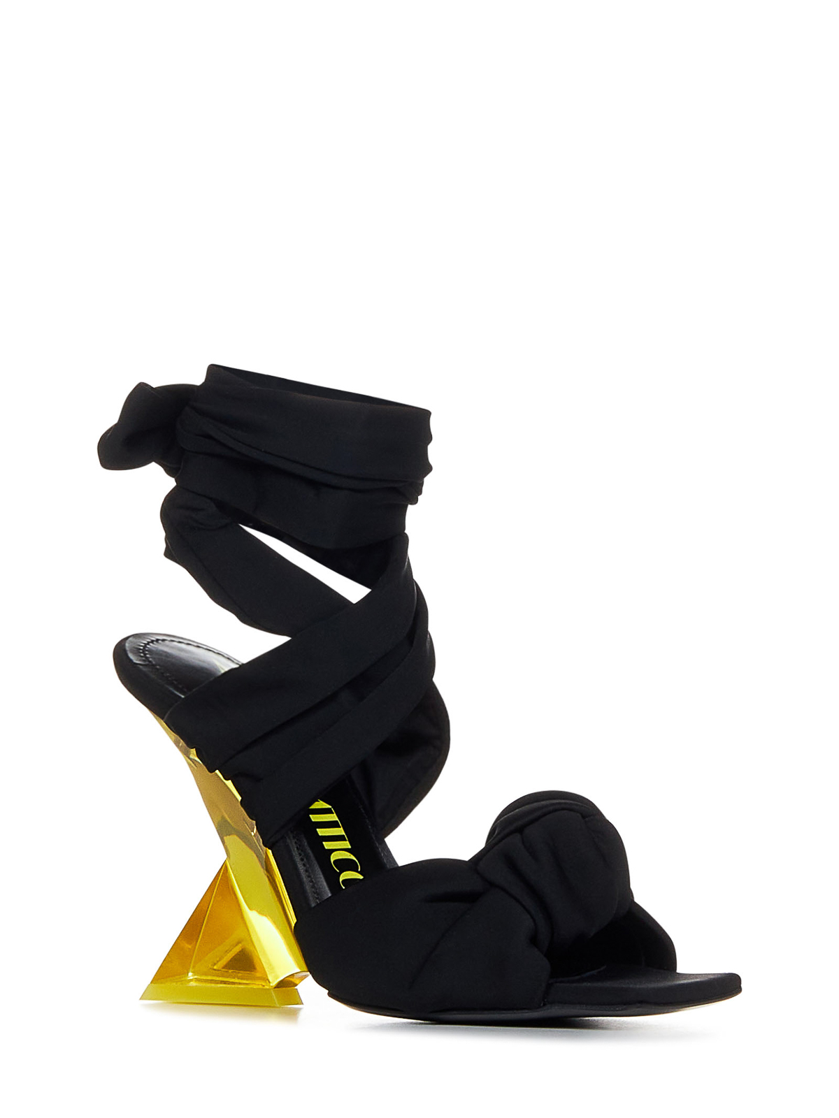 Shop Attico Black  Sandals In Negro