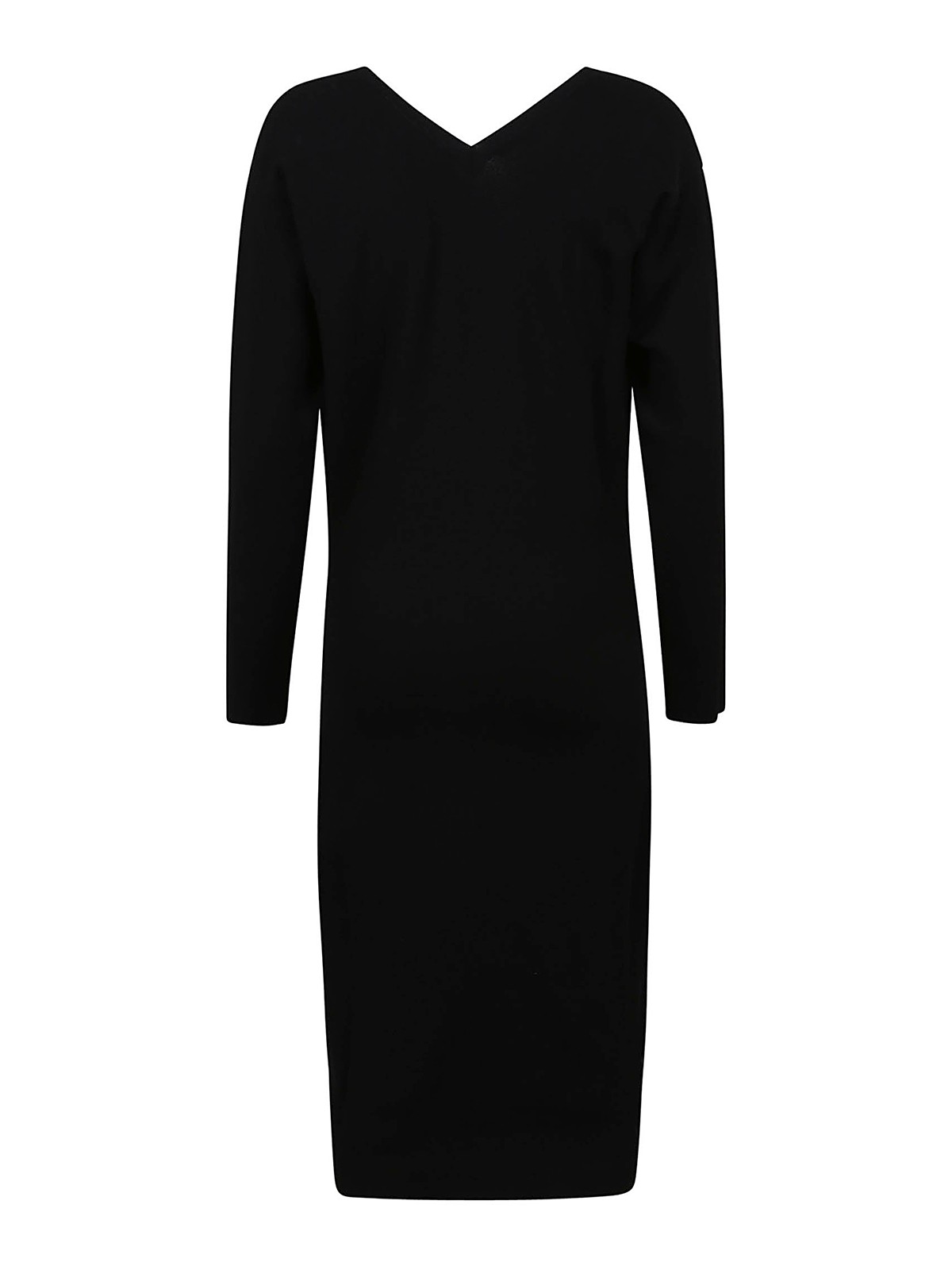 Shop Stella Mccartney Compact Knit Dress In Negro