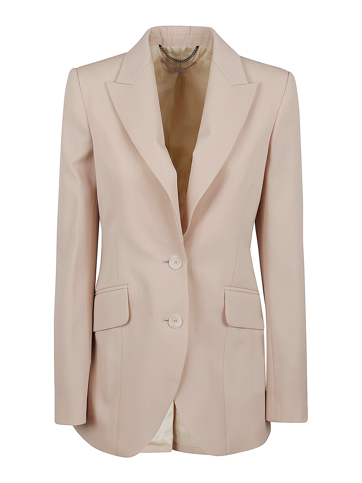 Shop Stella Mccartney Iconic Fitted Jacket In Beis