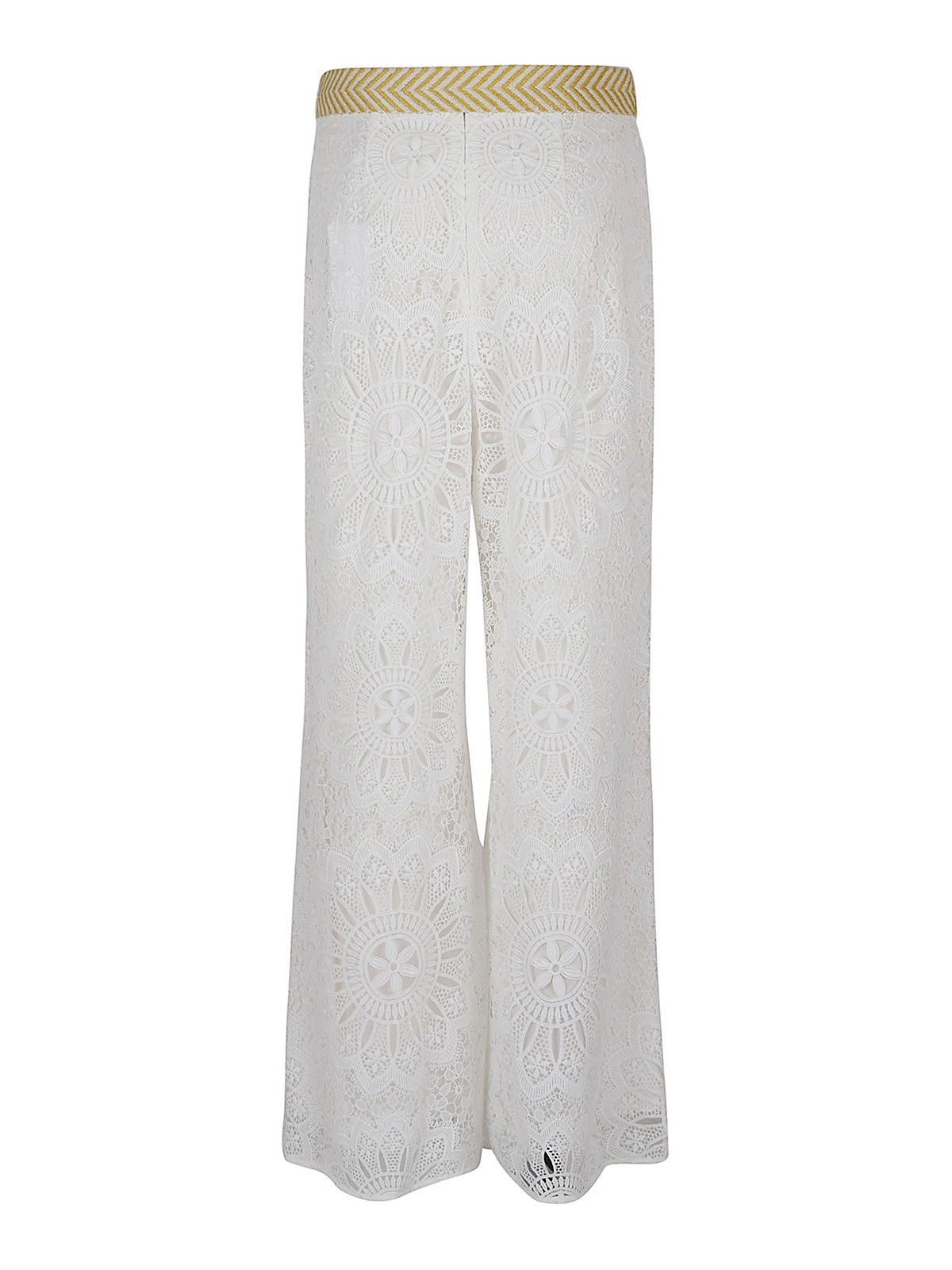 Shop Zimmermann Chintz Doily Lace Pant In White