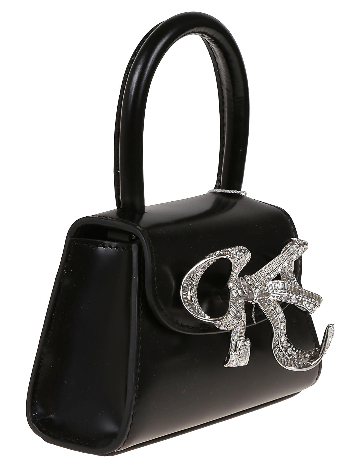 Self Portrait Black capri silver micro - Black|AW22300SJBLACK