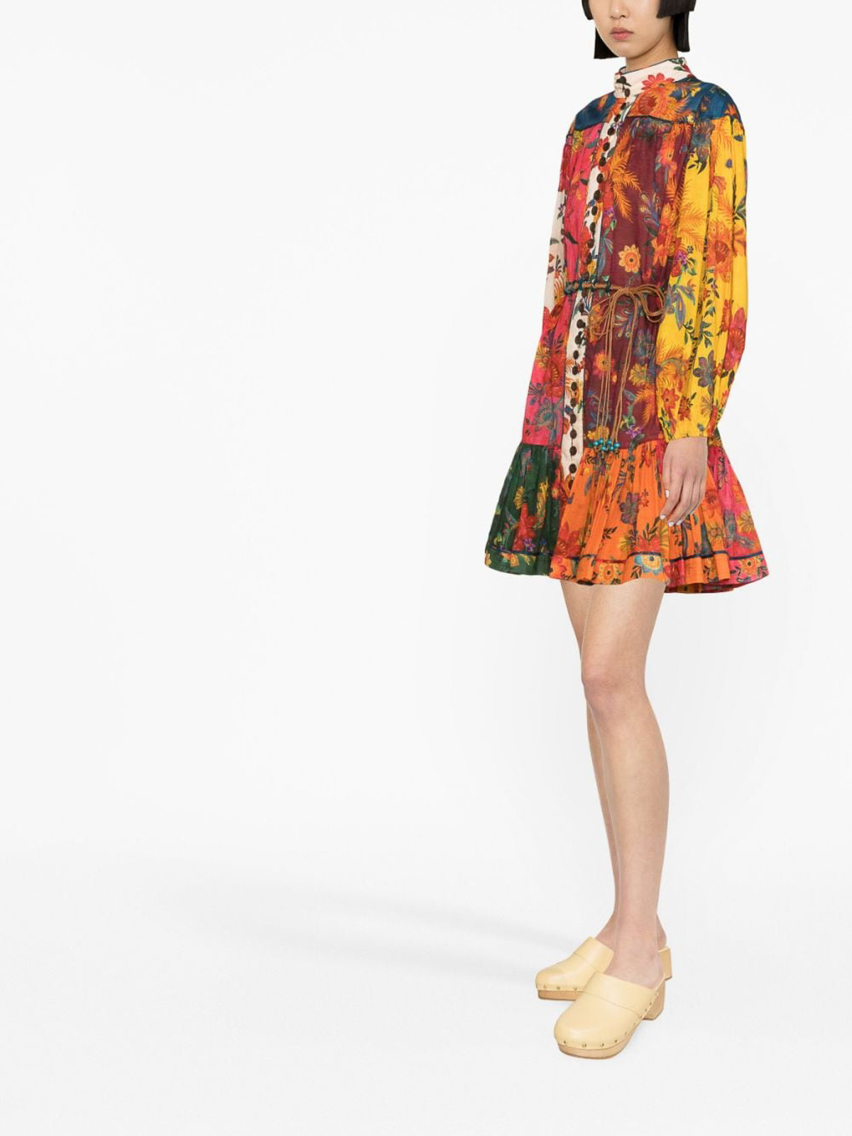 Shop Zimmermann `ginger Lantern` Mini Dress In Multicolor