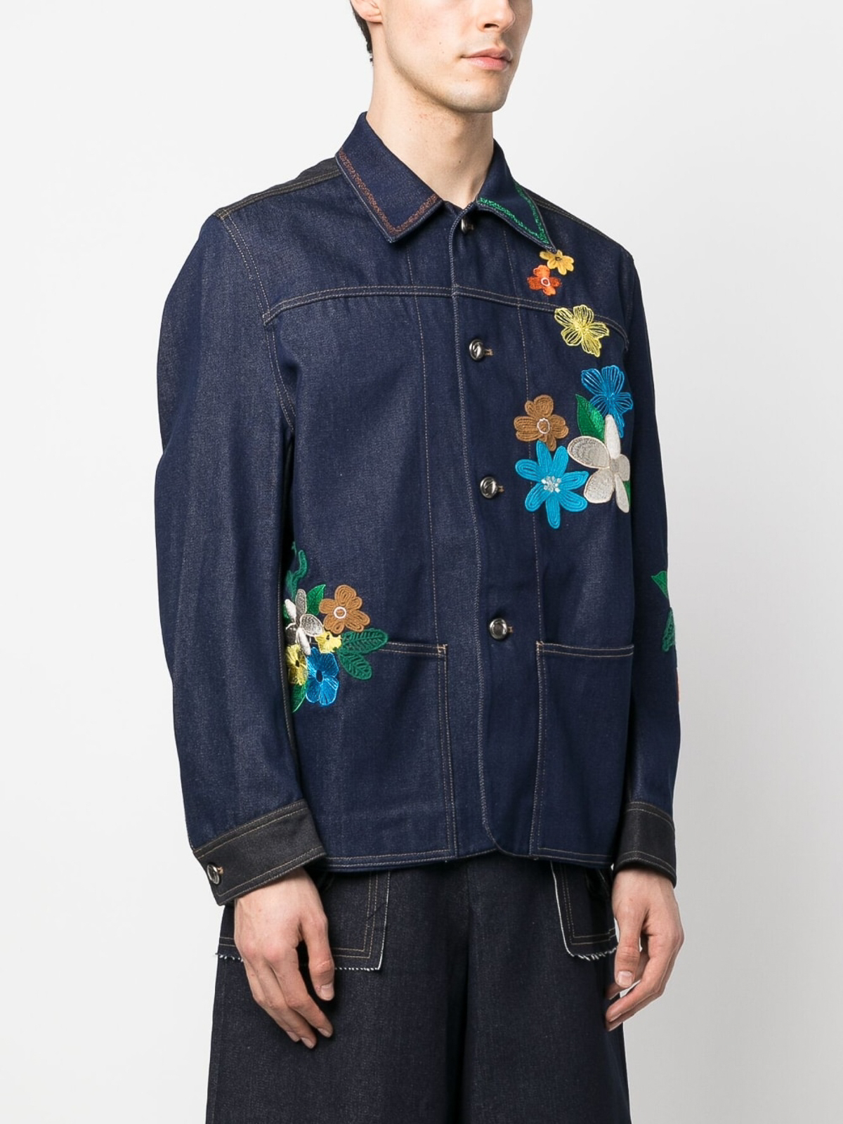 Casual jackets Andersson Bell - Flower embroidery chore jacket ...