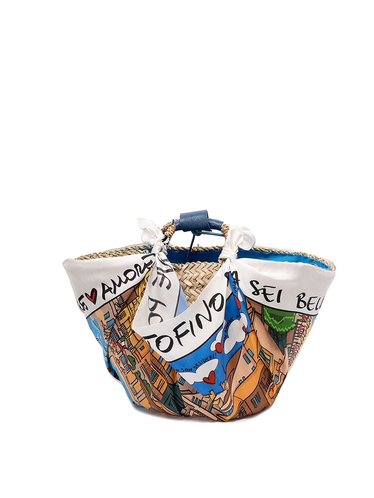 Totes bags Danié Made in Sicily - `portofino` limited edition straw bag ...