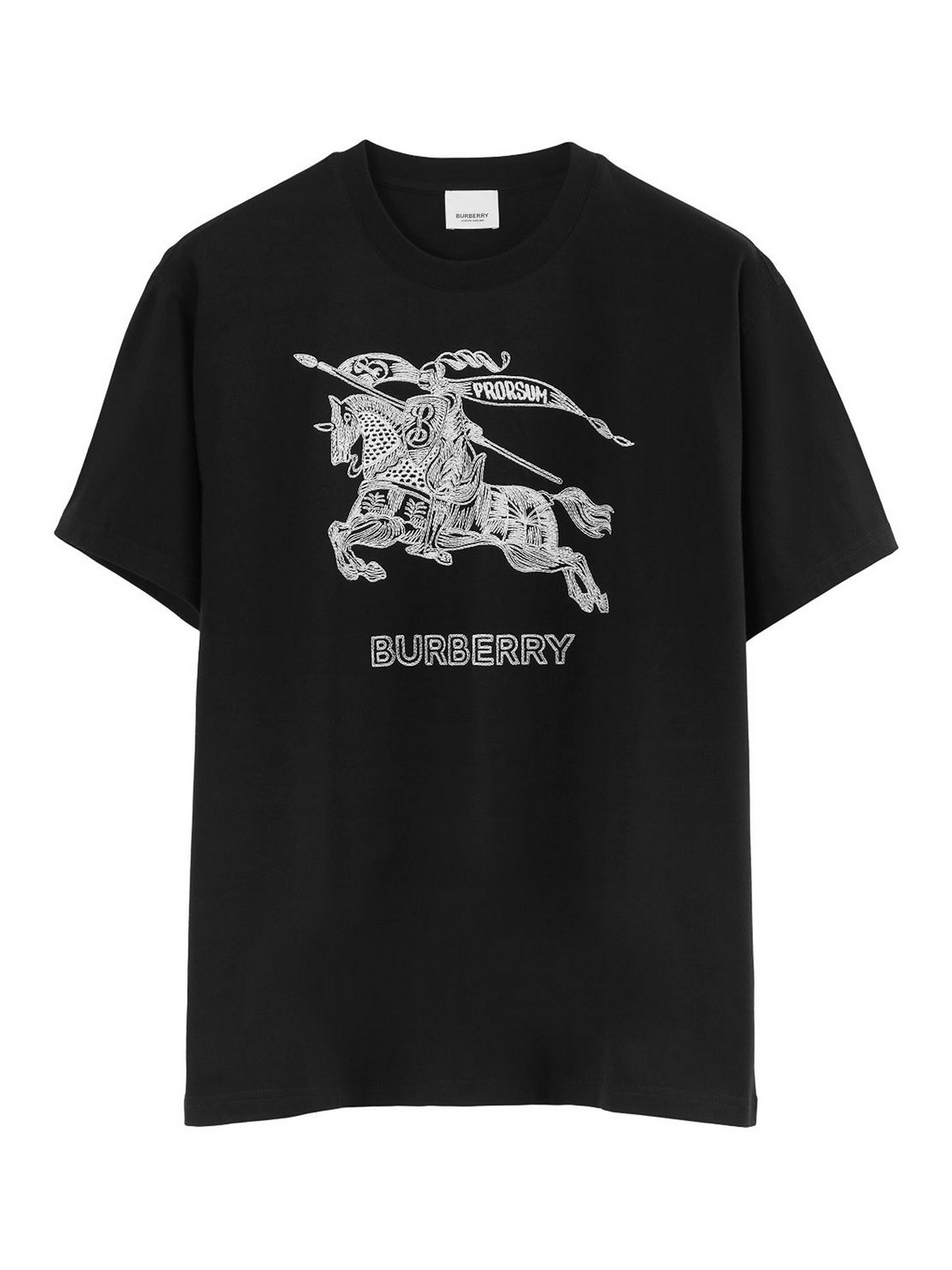Burberry `dezi` t-shirt - Black - Men|8072775 | thebs.com