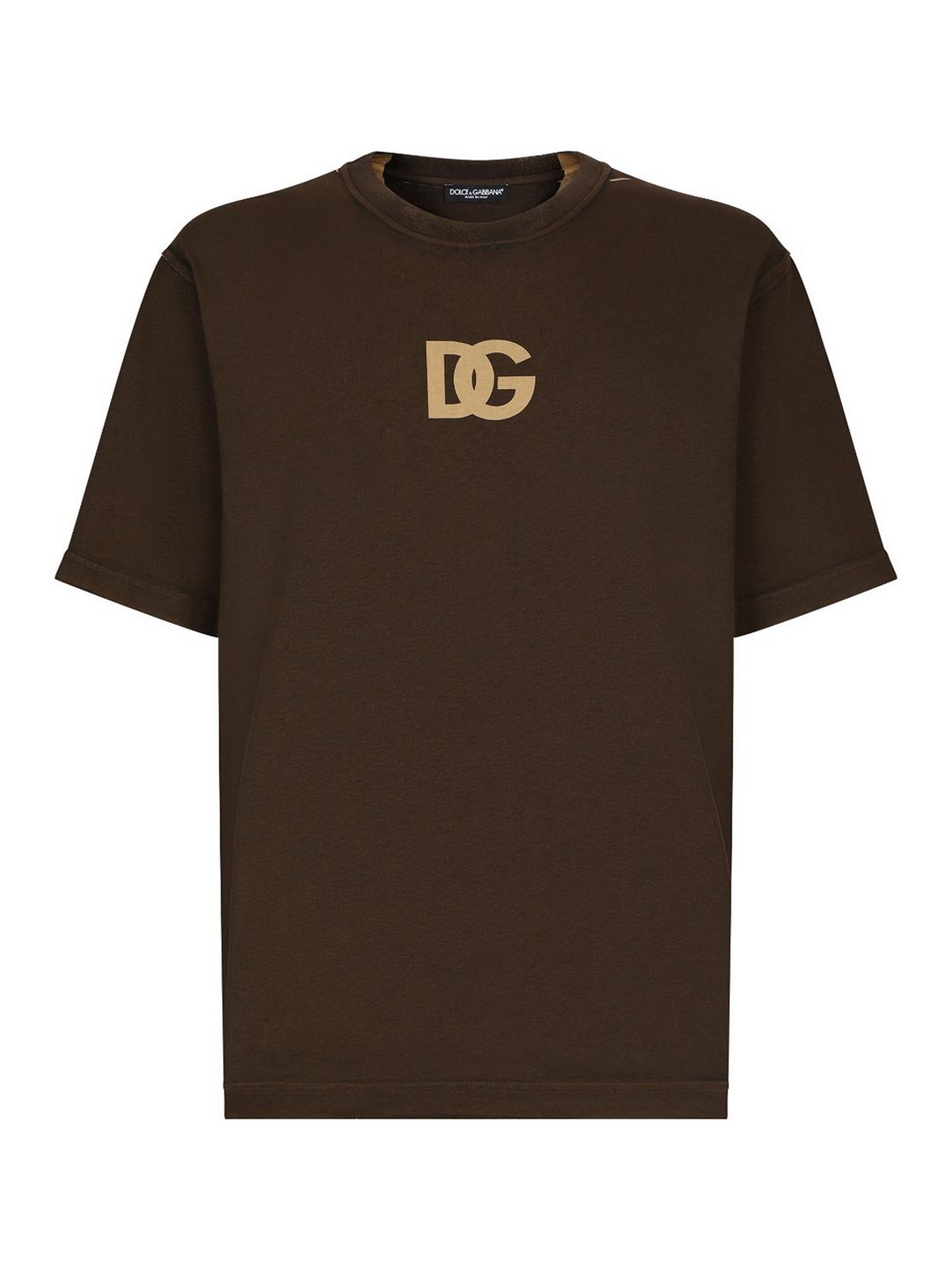 Dolce & Gabbana T-shirt In Brown