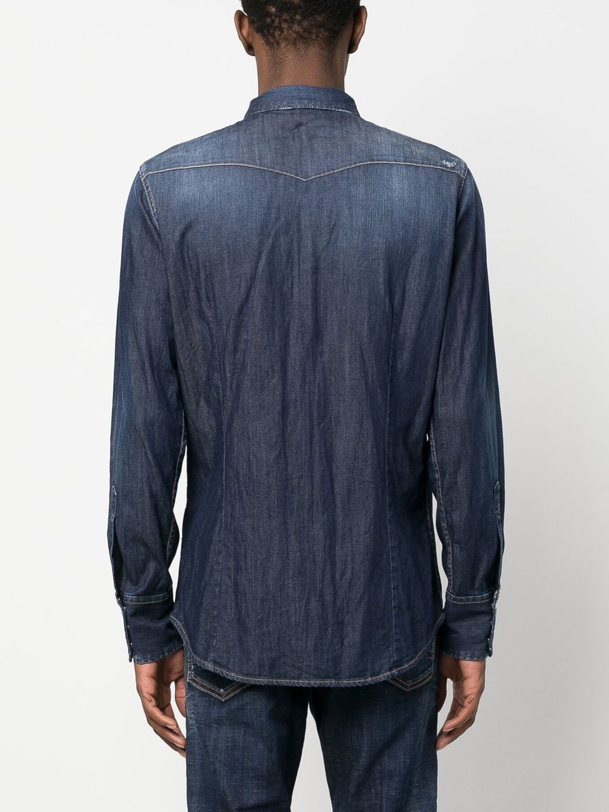 Dsquared2 `classic western` shirt - Dark Blue|S74DM0752S30341470