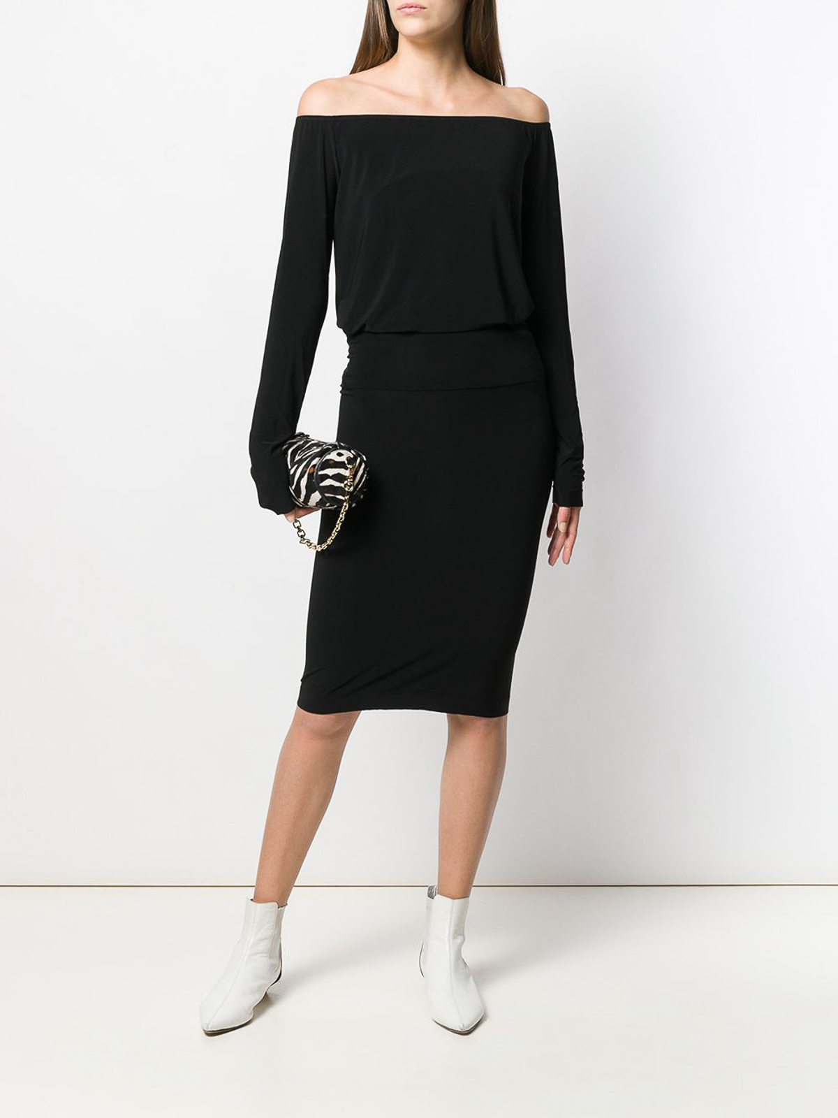 Shop Norma Kamali Tube Skirt In Black
