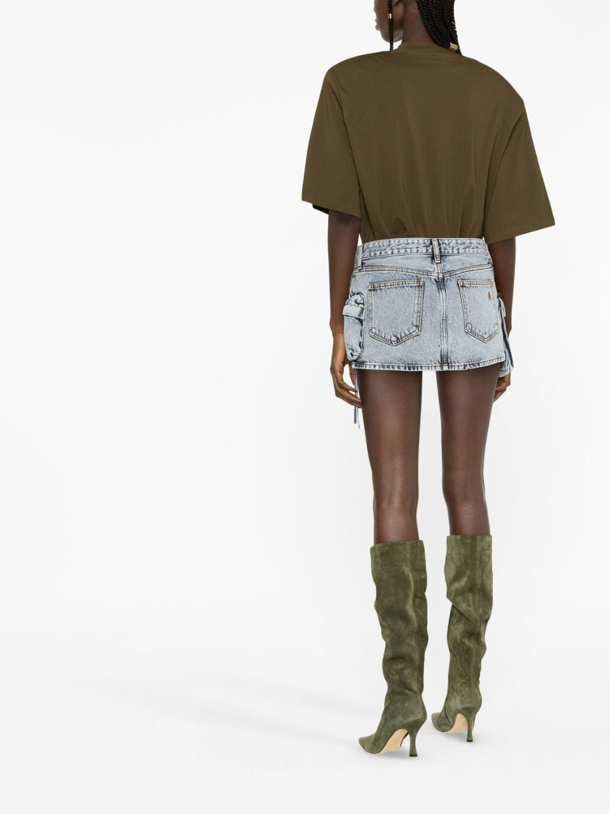 アティコ The Attico Fay Mini Skirt The Attico Fay Mini Skirt | Green | FARFETCH
