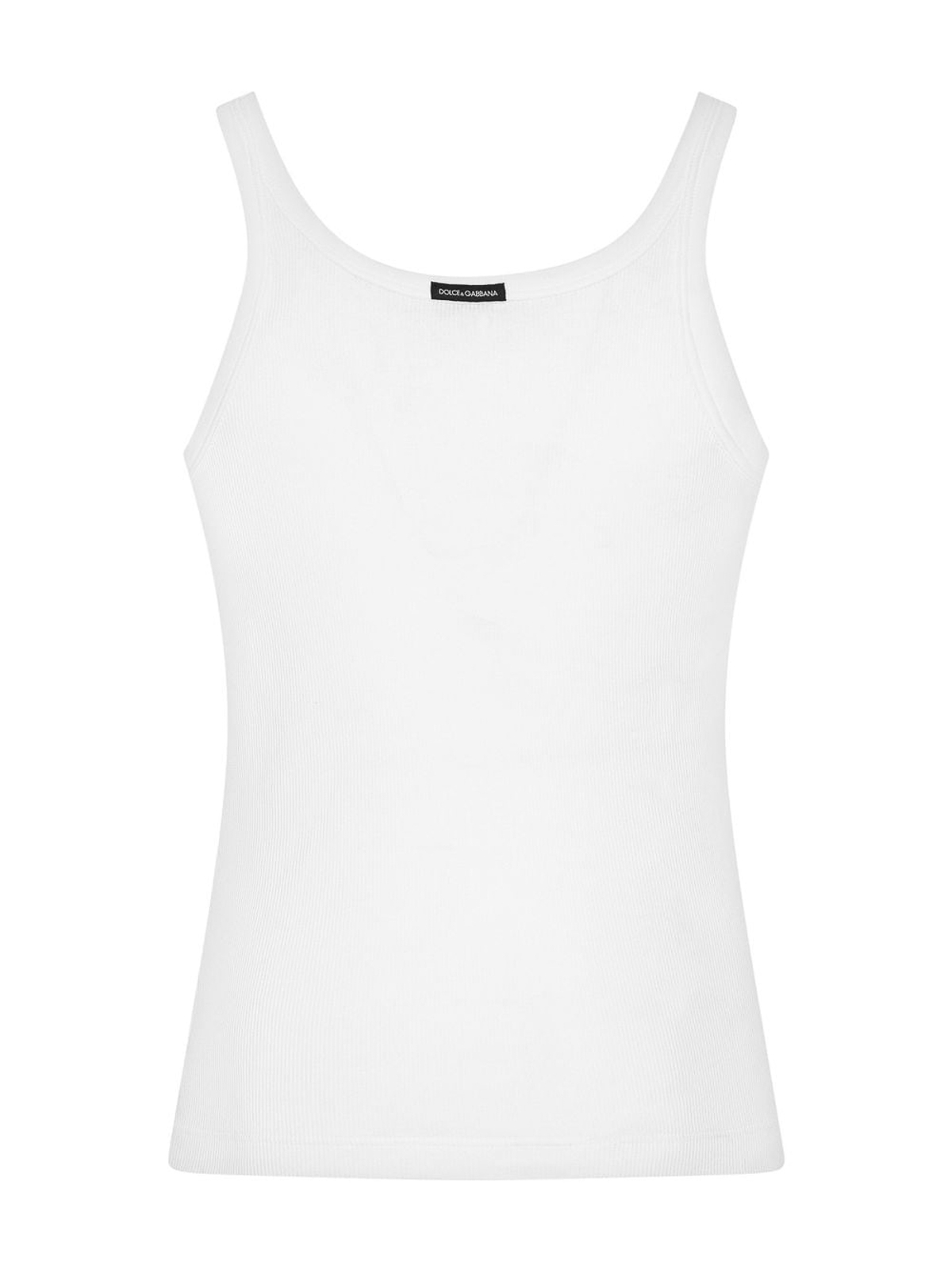 Shop Dolce & Gabbana `marcello` Tank Top Undershirt In White