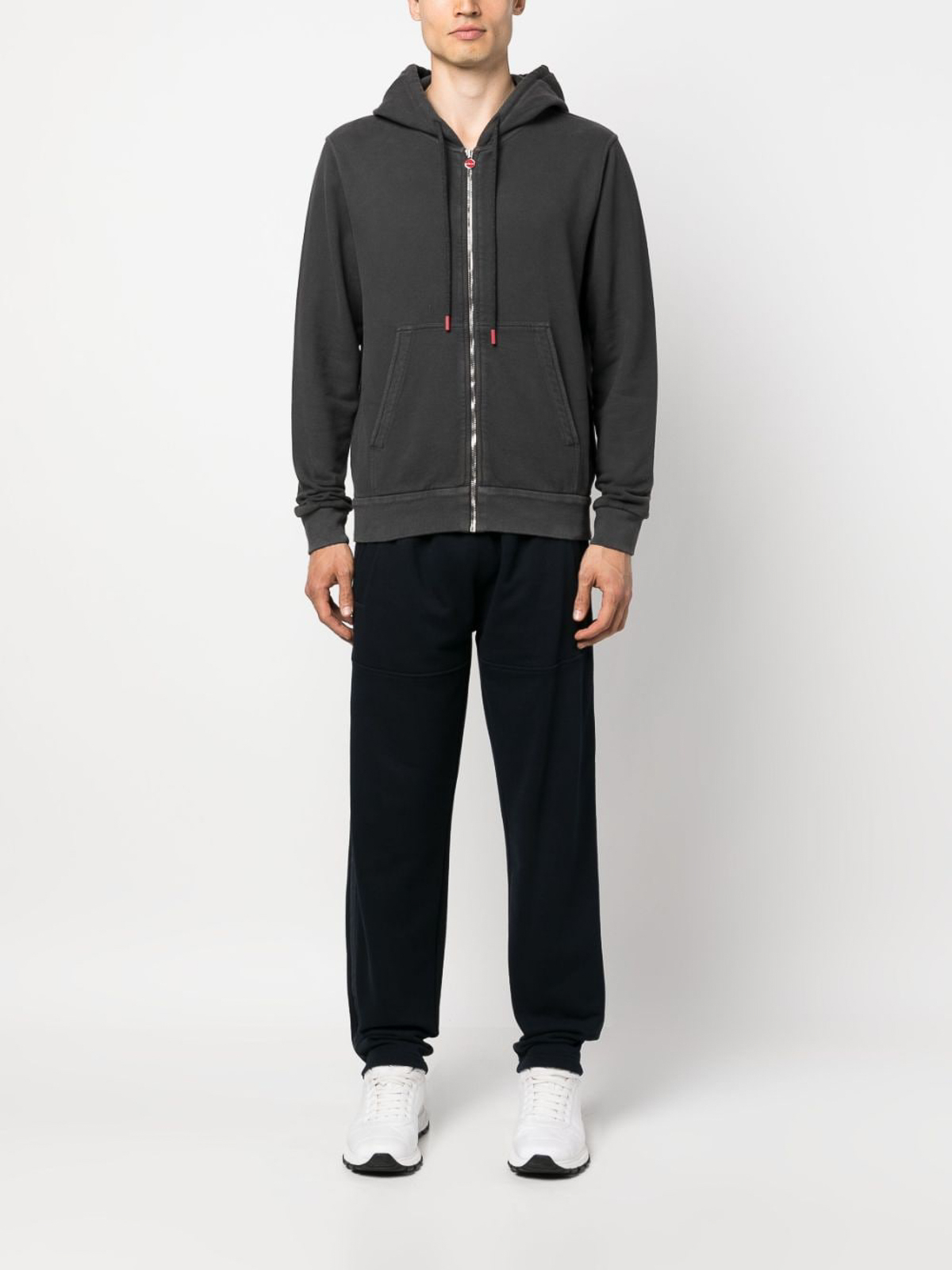 【送料&関税込】Kiton Zip Hoodie With Grey/white Pattern Kiton Zip Hoodie With Grey/white Pattern | italist