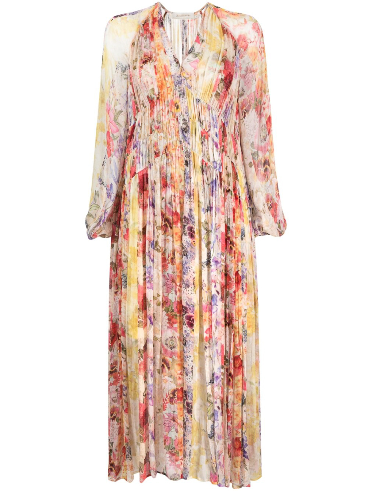 Knee length dresses Zimmermann - `wonderland` floral midi dress ...