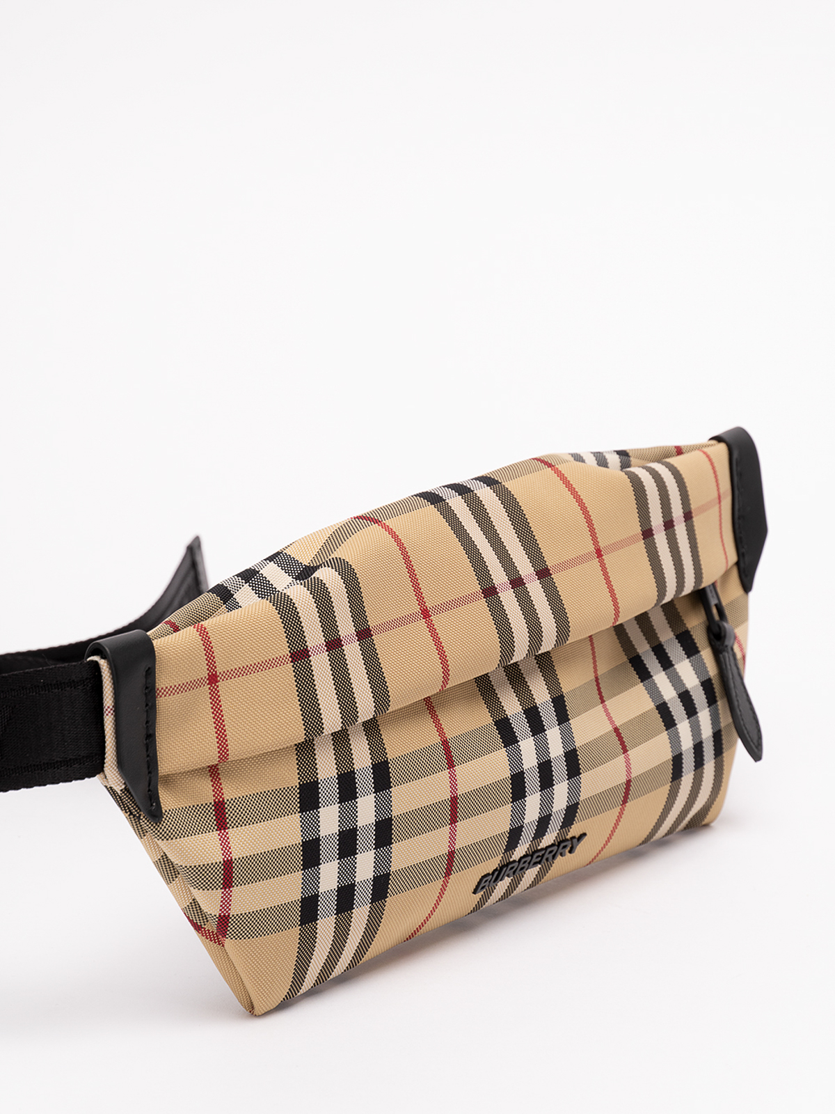 Burberry Stevie Check Belt Bag in Beige