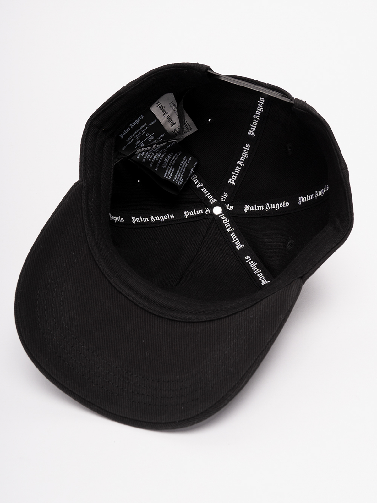 Palm Angels キャップ ブラック Palm Angels メッシュキャップ 黒 タグ