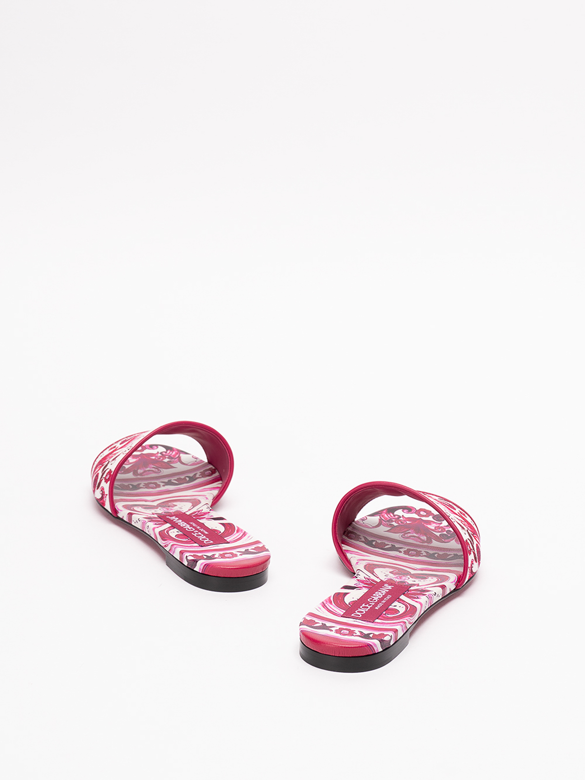 Dolce & Gabbana Flat slides `maiolica` print | CQ0571AP036HE3OB