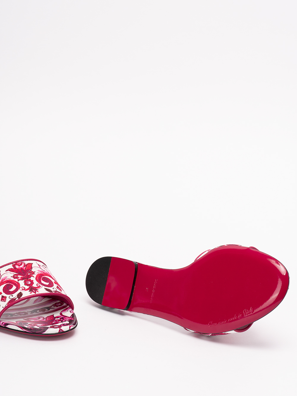 Dolce & Gabbana Flat slides `maiolica` print | CQ0571AP036HE3OB