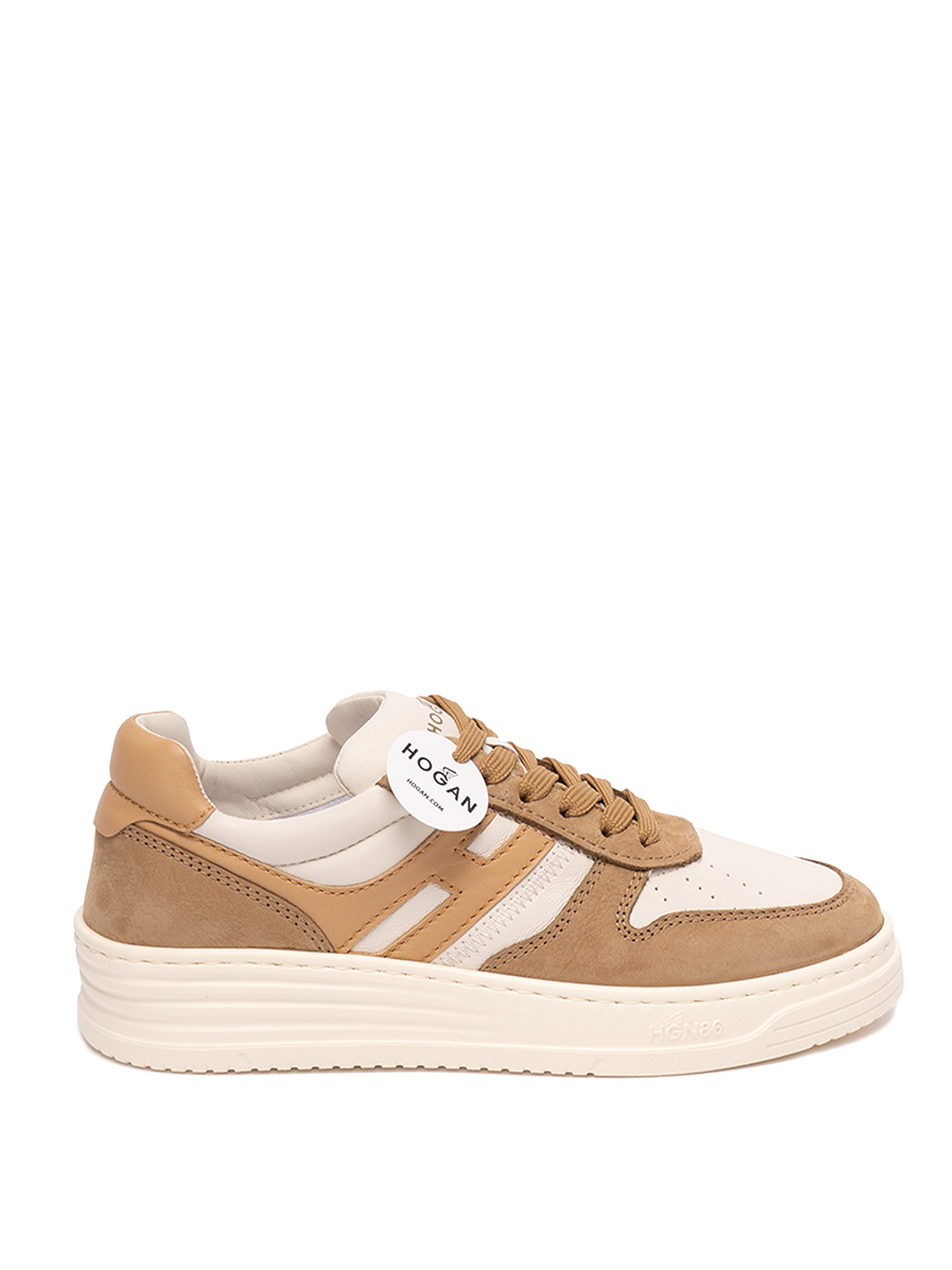 HOGAN `H630` LEATHER SNEAKERS