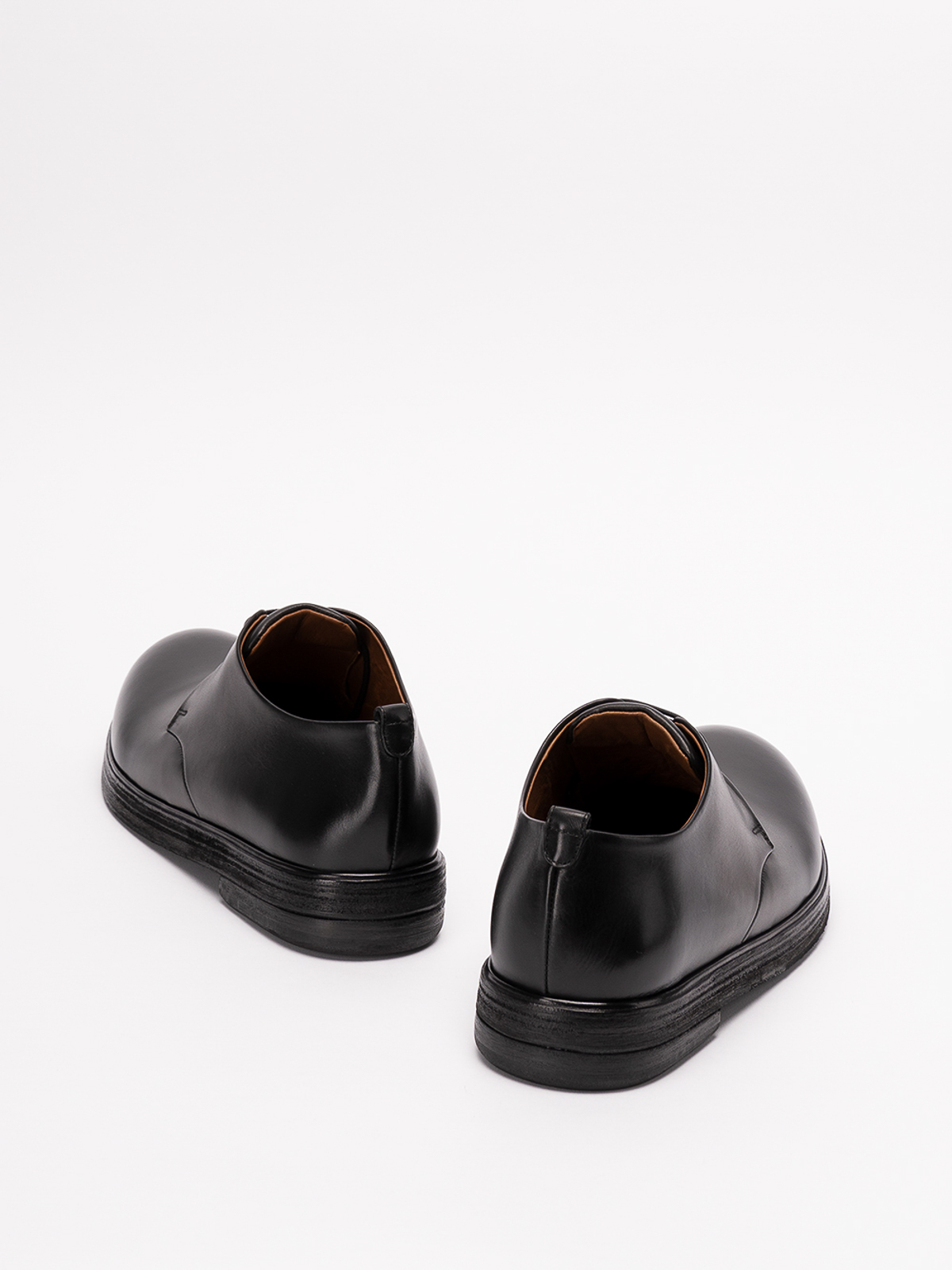 Shop Marsèll `zucca Zeppa` Leather Derby Shoes In Black