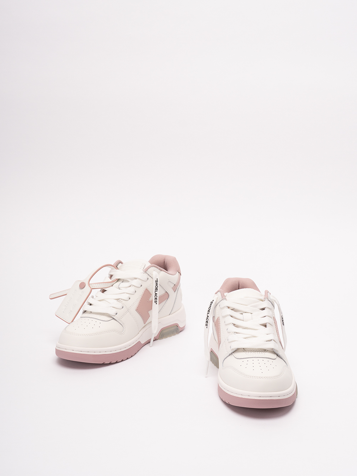 Shop Off-white `out Of Office Calf Leather` Sneakers In Pink