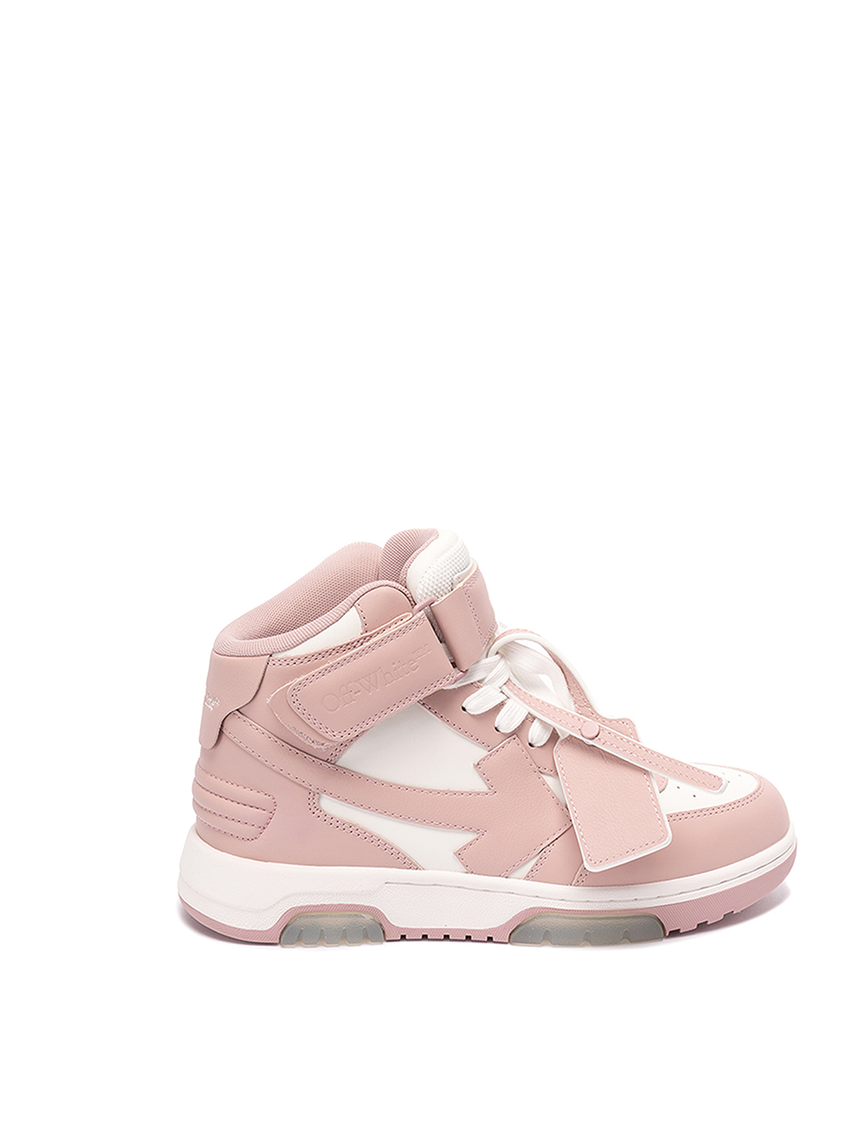 OFF-WHITE `OUT OF OFFICE MID TOP LEATHER` SNEAKERS