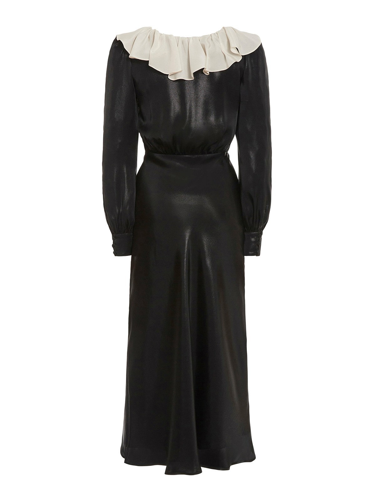 Shop Alessandra Rich Vestido Midi - Negro In Black