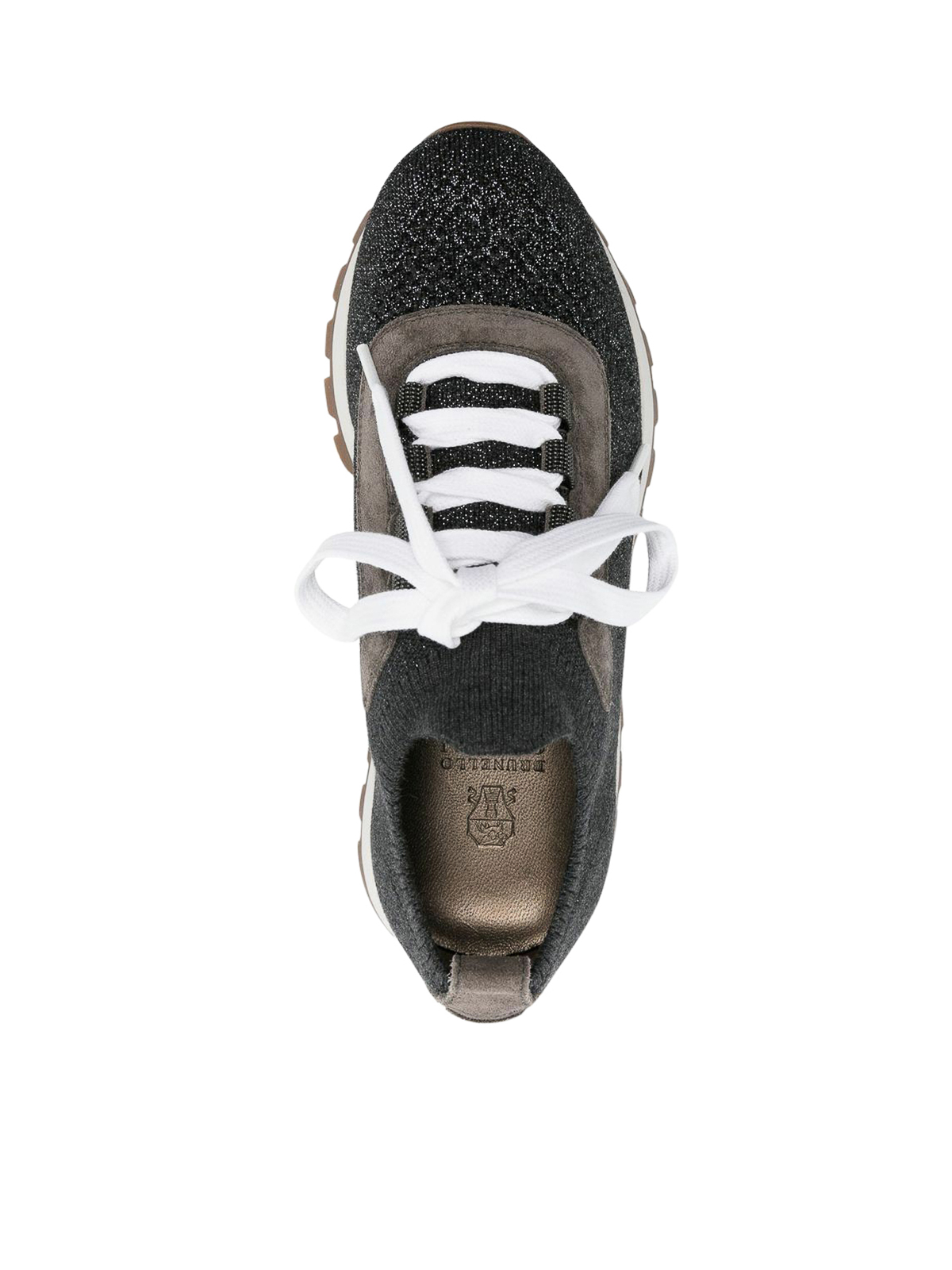 Baskets Brunello Cucinelli Femme – Cuir Noir – Taille EU 35 / US 5 – Neuf Avec Emballage – Italie
