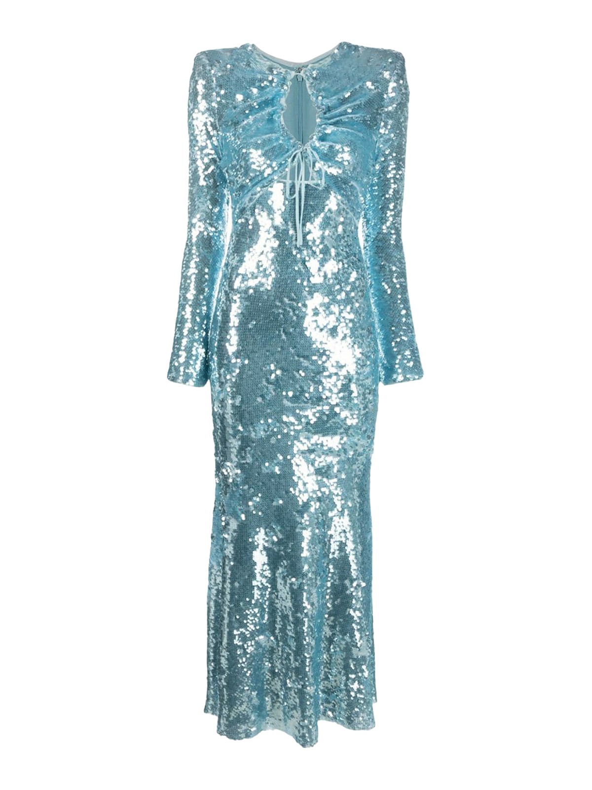 Blue Sequin Maxi Dress – self-portrait-US